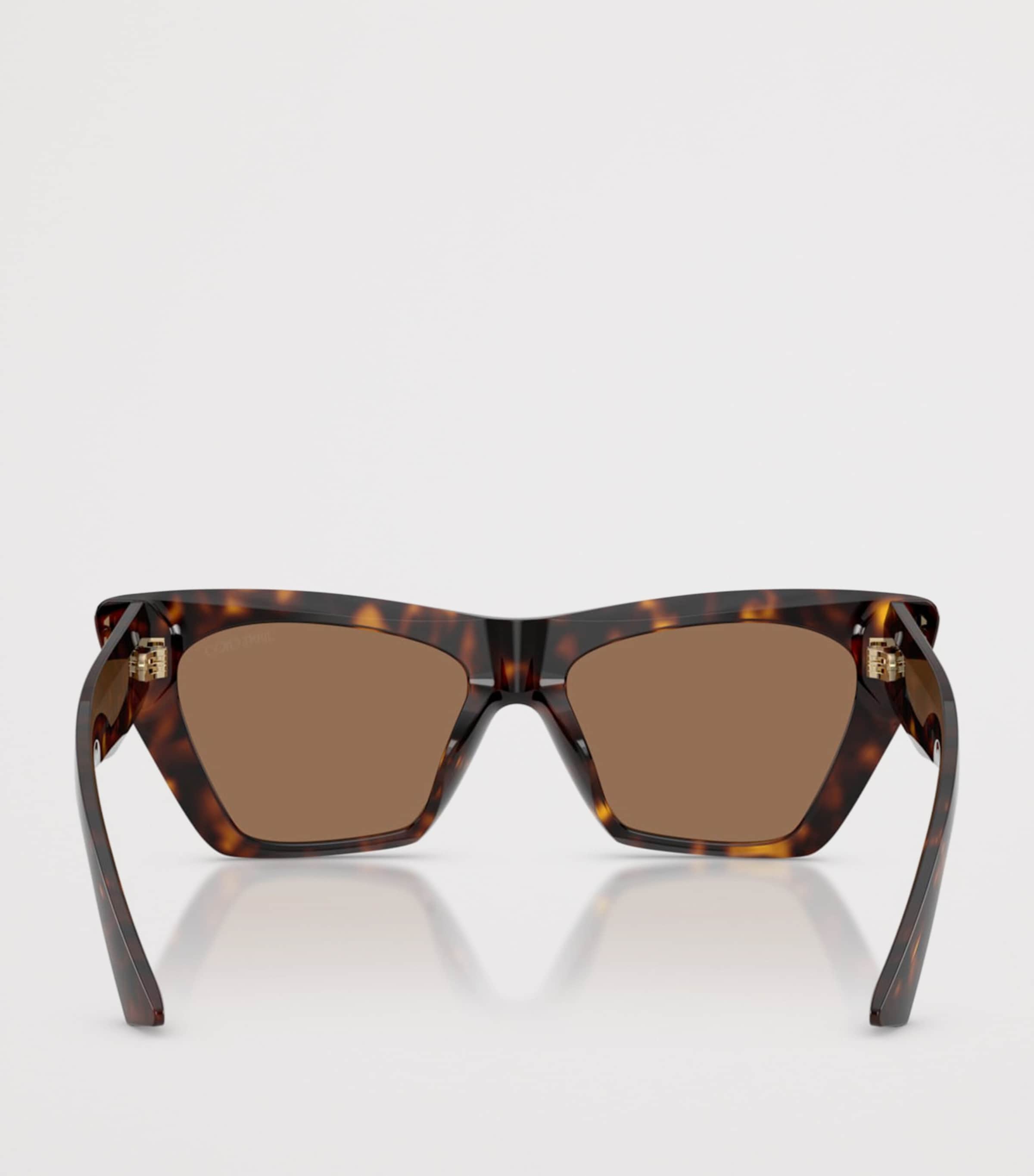 Jimmy Choo Square Cat Eye Sunglasses Brown Image 4