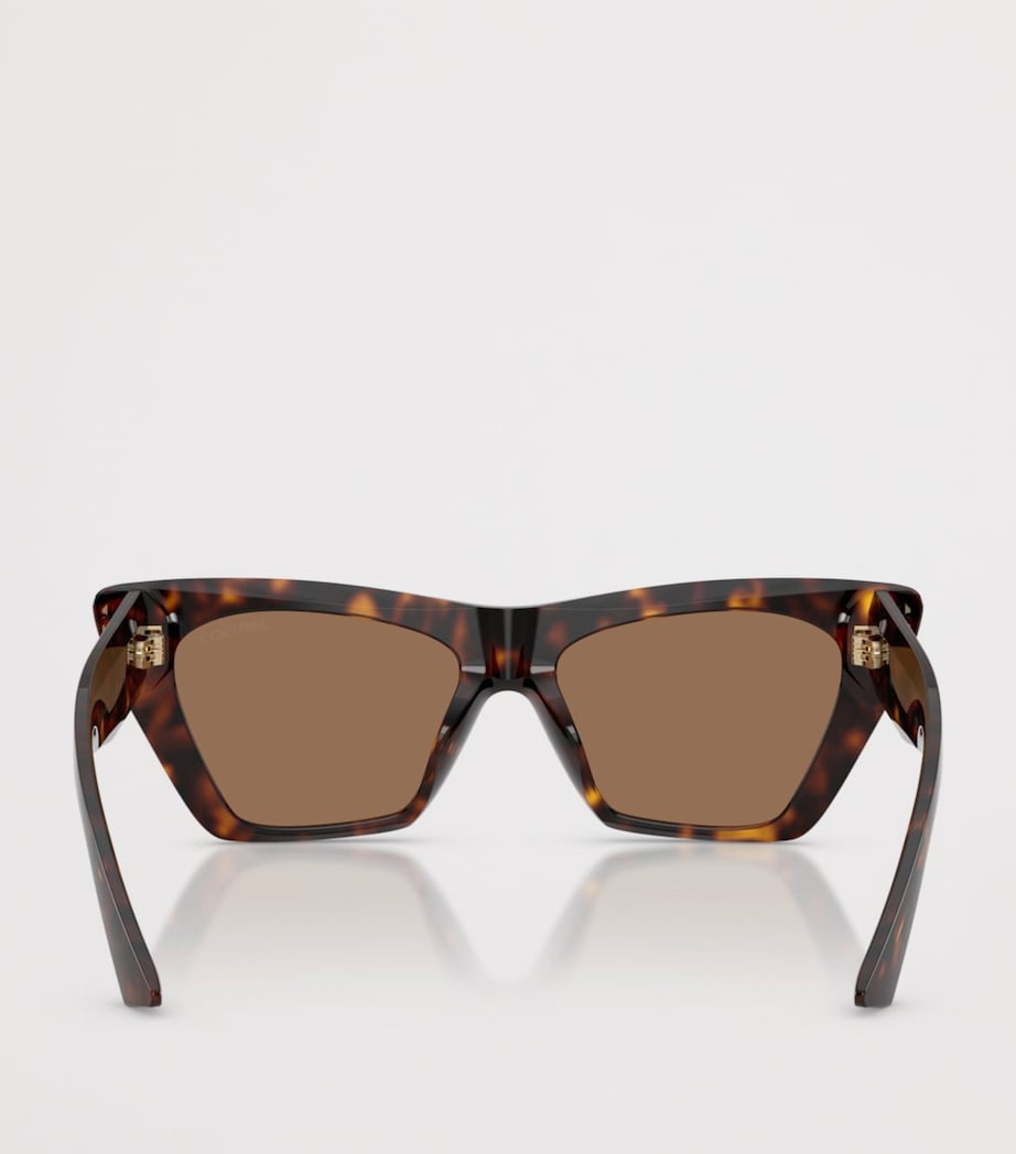Jimmy Choo Square Cat Eye Sunglasses Brown Image 4