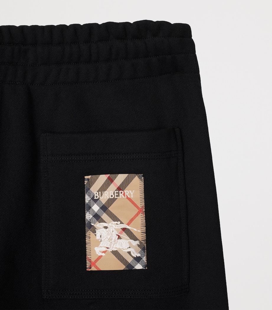 Check Label Sweatpants BLACK Image 4