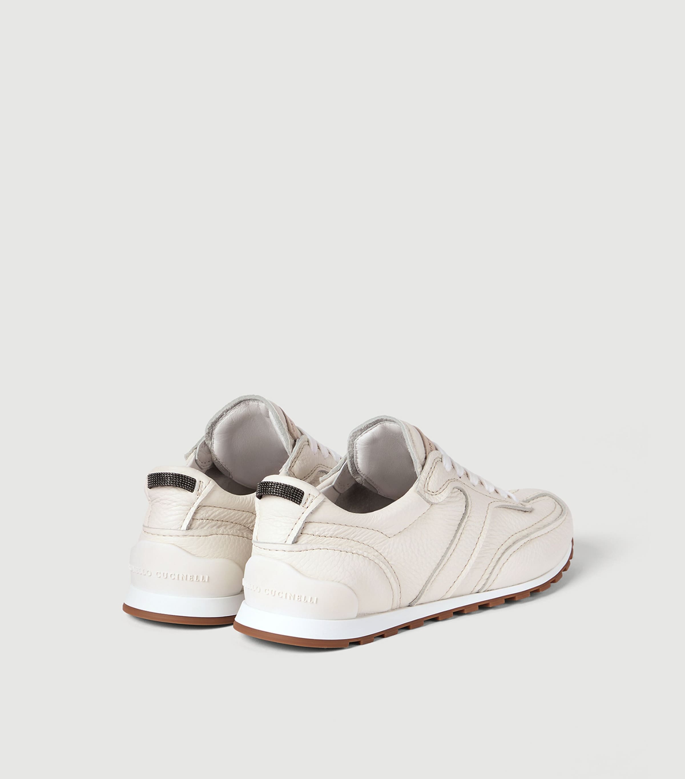 Brunello Cucinelli Leather Sneakers Butter Image 4