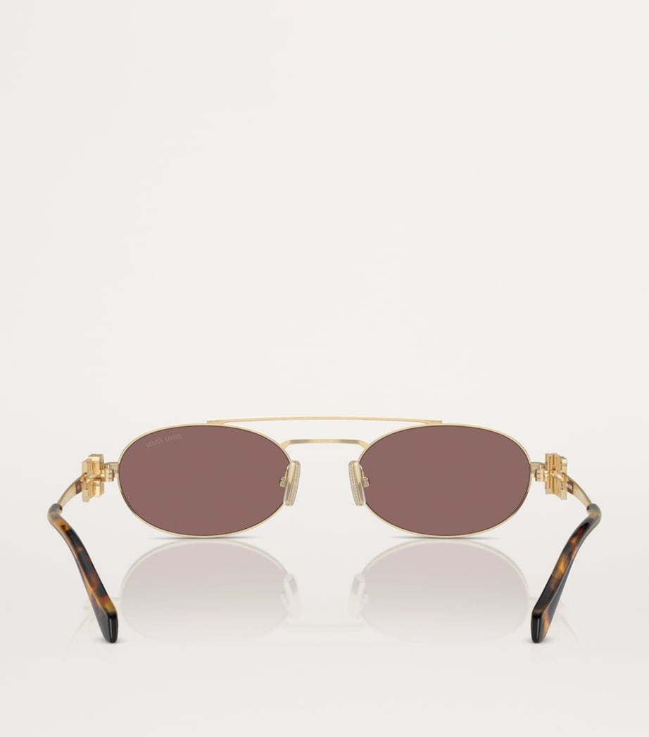 Metal Oval Sunglasses ZVN70D Image 4