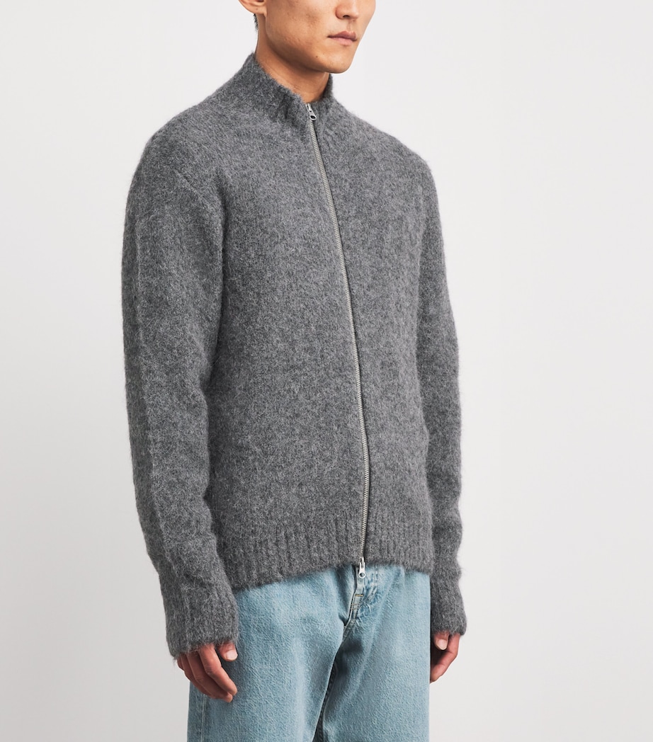 Alpaca-Blend Sajean Cardigan IRON GATE Image 3