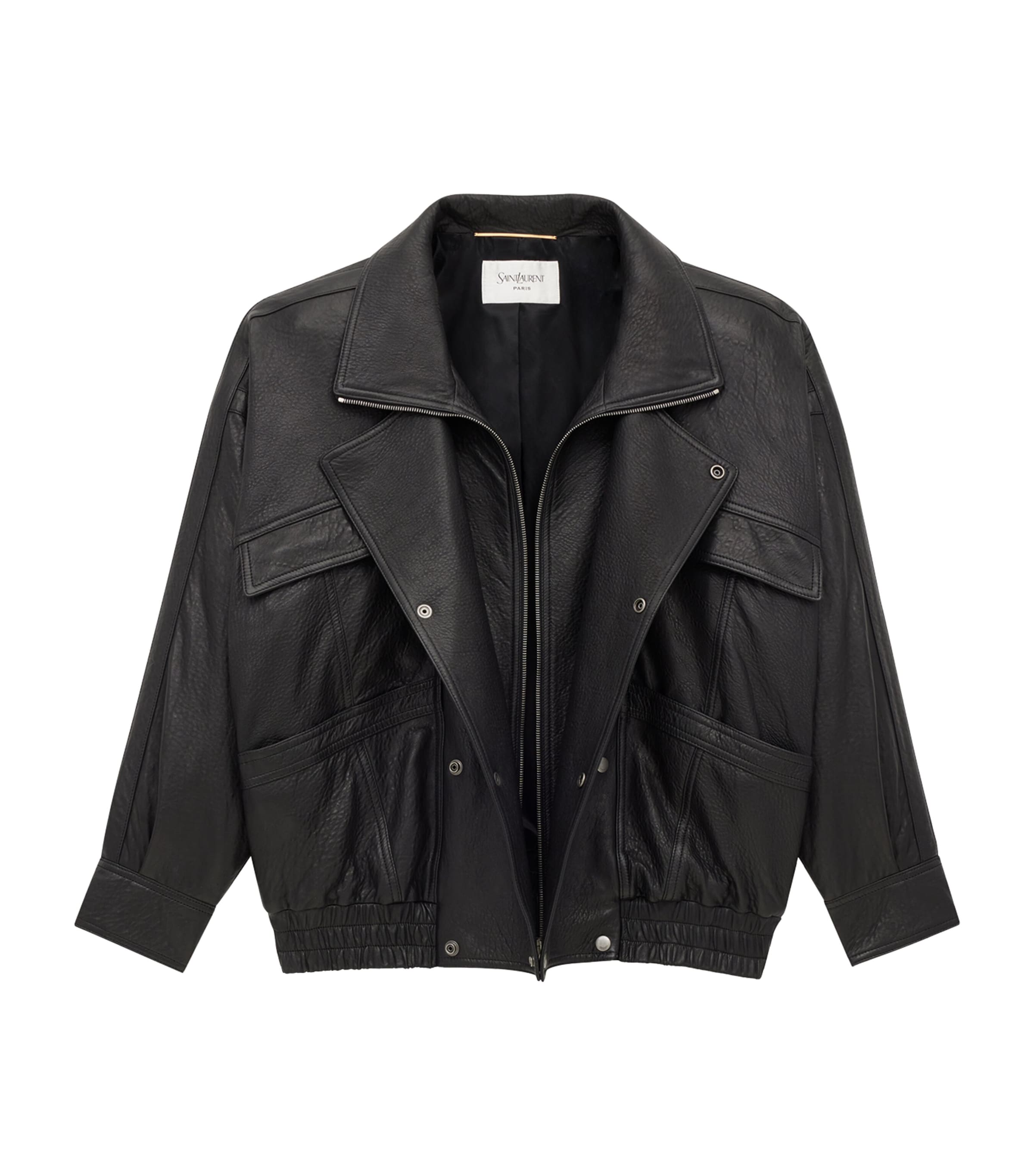 Leather Bomber Jacket 1000 Image 2