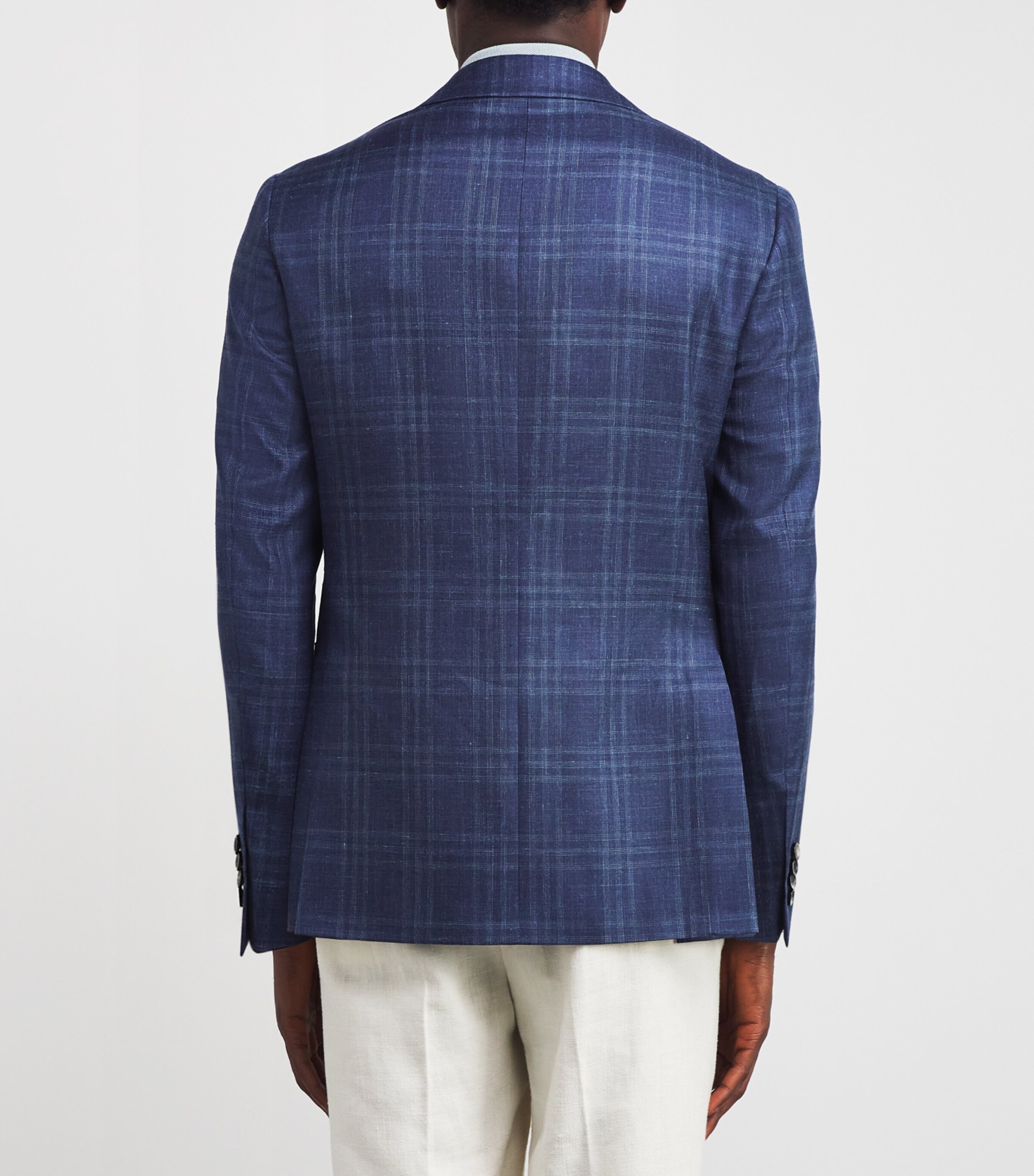 Canali Mens Wool-Silk-Linen Kei Blazer Image 4