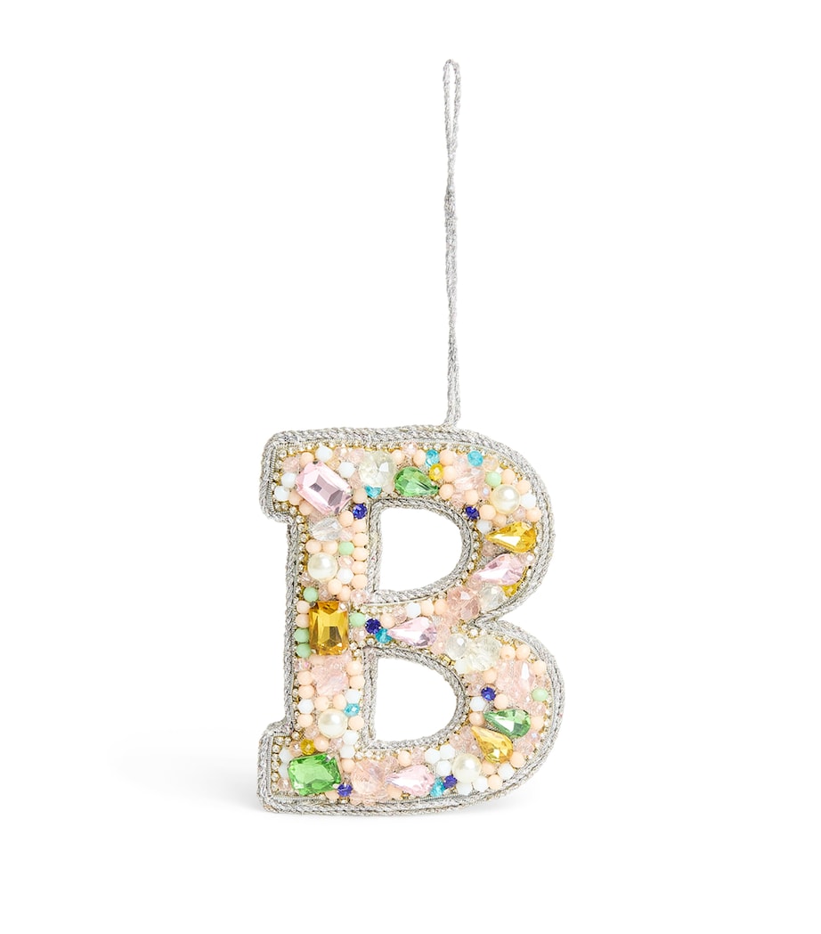 Embellished Alphabet Tree Decoration MULTI, SILVER Image 1