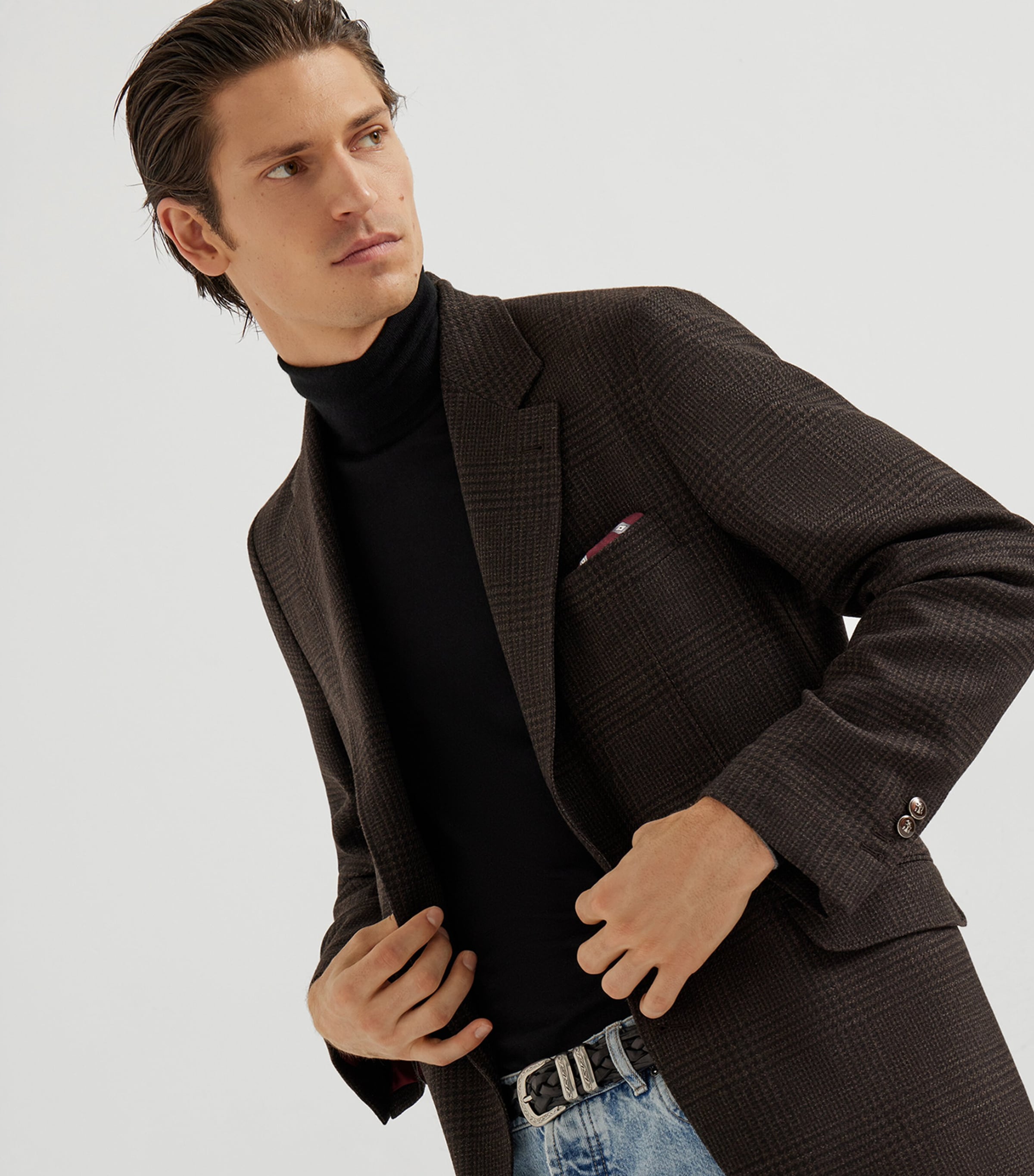 Brunello Cucinelli Mens Silk-Cashmere Rollneck Sweatshirt Image 5