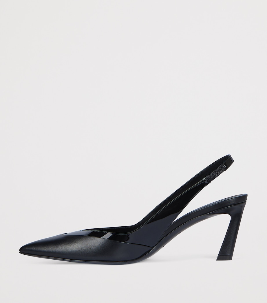 Calfskin Slingback Heels 65 BLACK Image 3