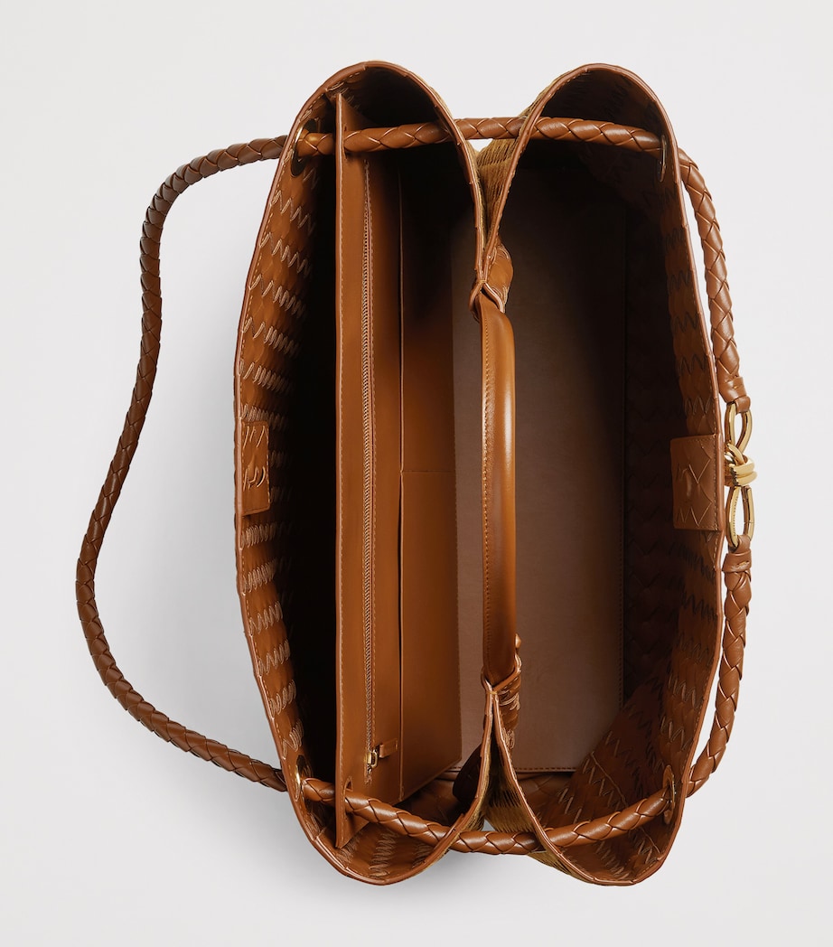 Large Suede Andiamo Top-Handle Bag 2598 Image 6