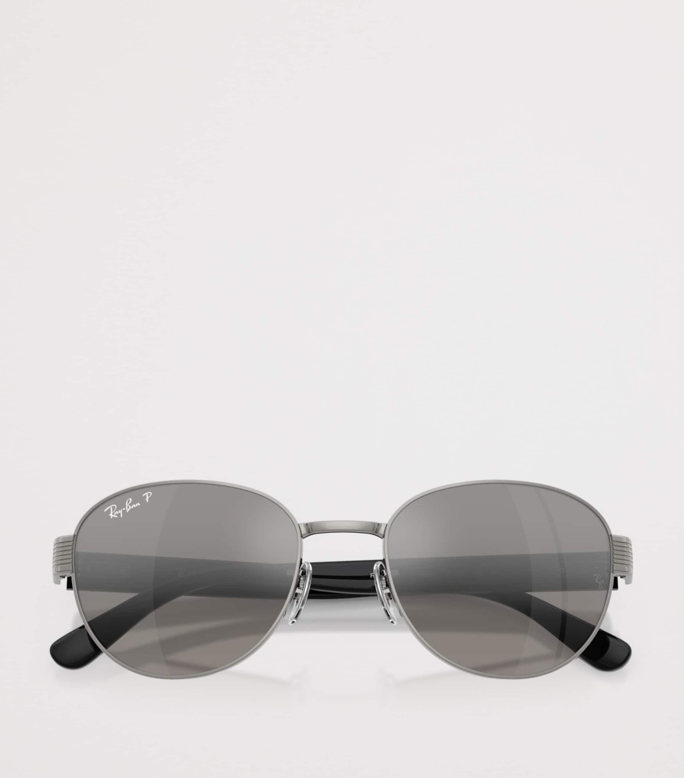 Ray-Ban RB3766 Polarized+ Lenses Square Sunglasses Grey Image 5
