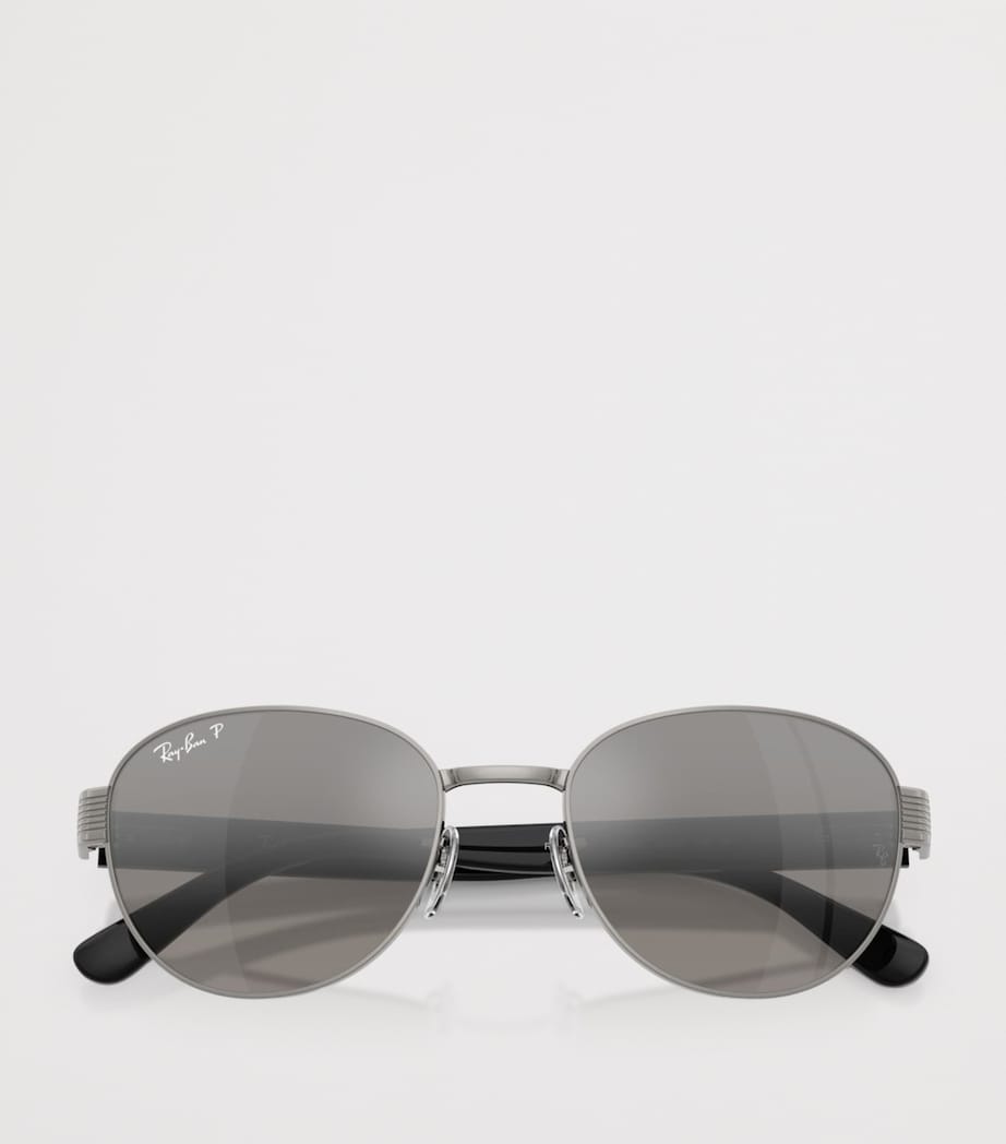 Ray-Ban RB3766 Polarized+ Lenses Square Sunglasses Grey Image 5
