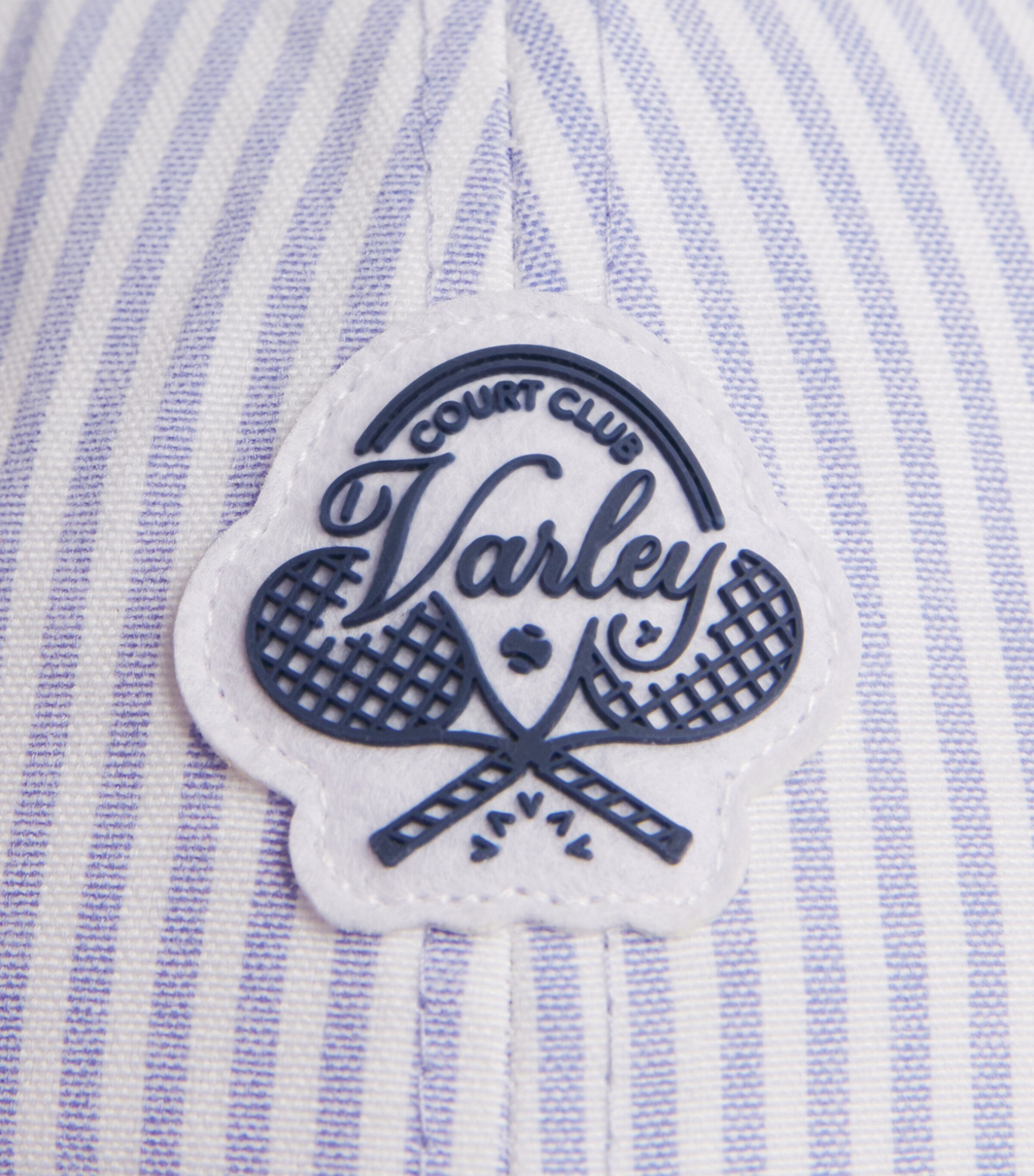 Varley Antoine Baseball Cap Xenon Blue Pinstripe Image 5