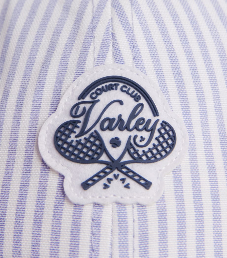 Varley Antoine Baseball Cap Xenon Blue Pinstripe Image 5