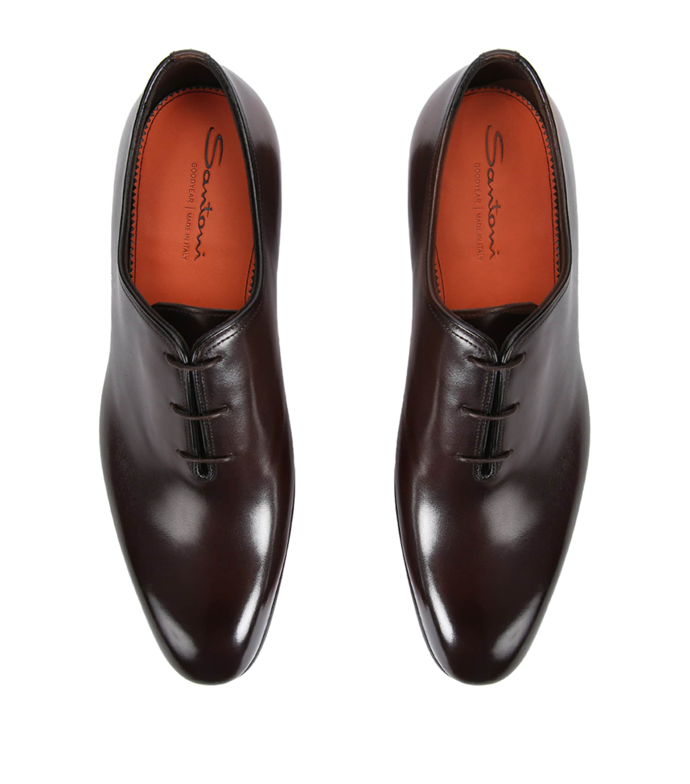 Leather Carter Oxford Shoes DARK BROWN Image 4