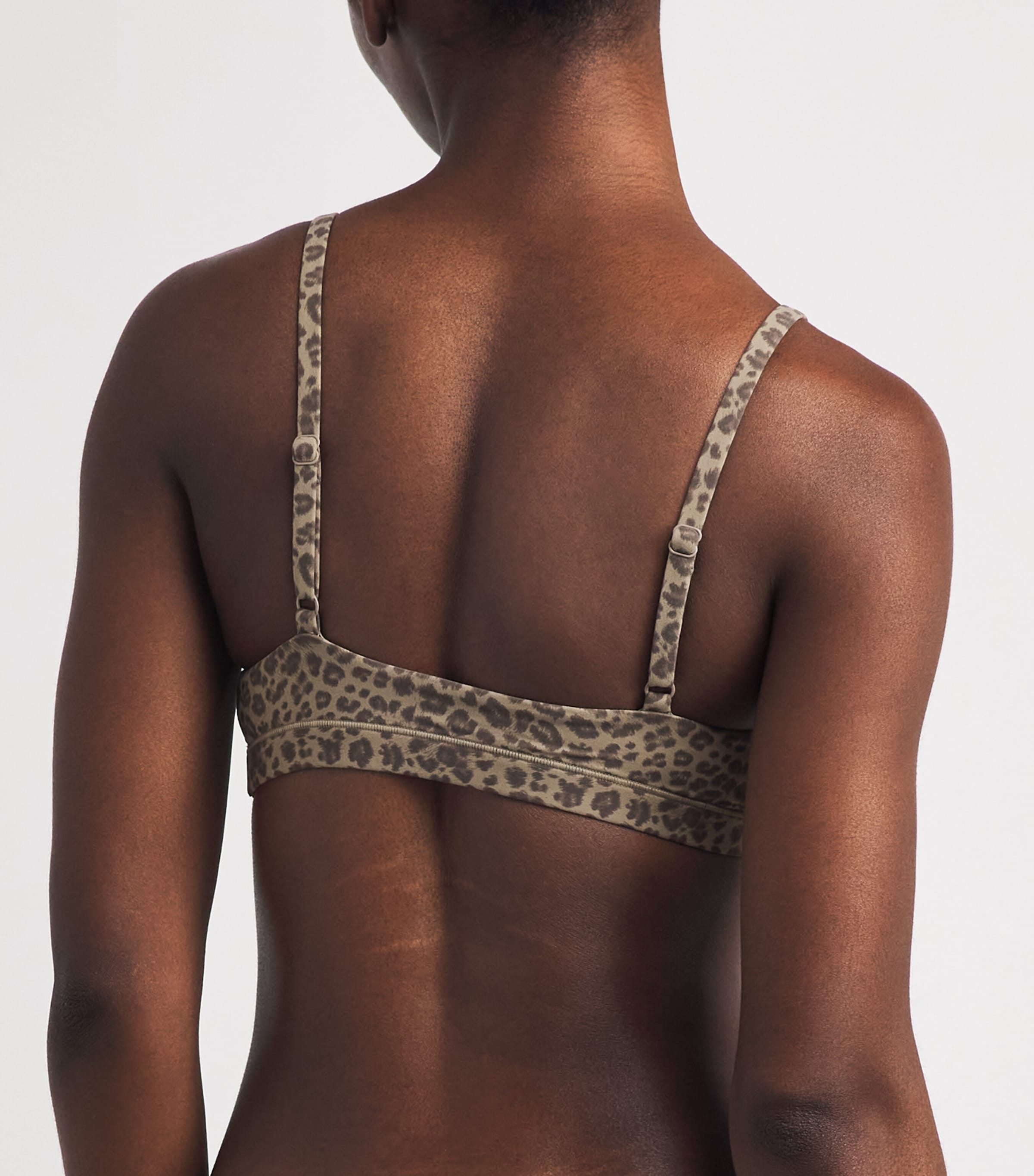Skims Womens Fits Everybody Triangle Bralette Desert Lprd Ink Prnt Image 3
