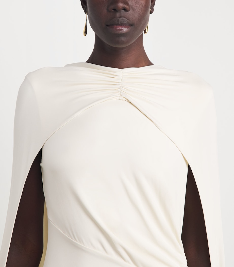 Simkhai Womens Cape Gathered Gown Yolk Image 3
