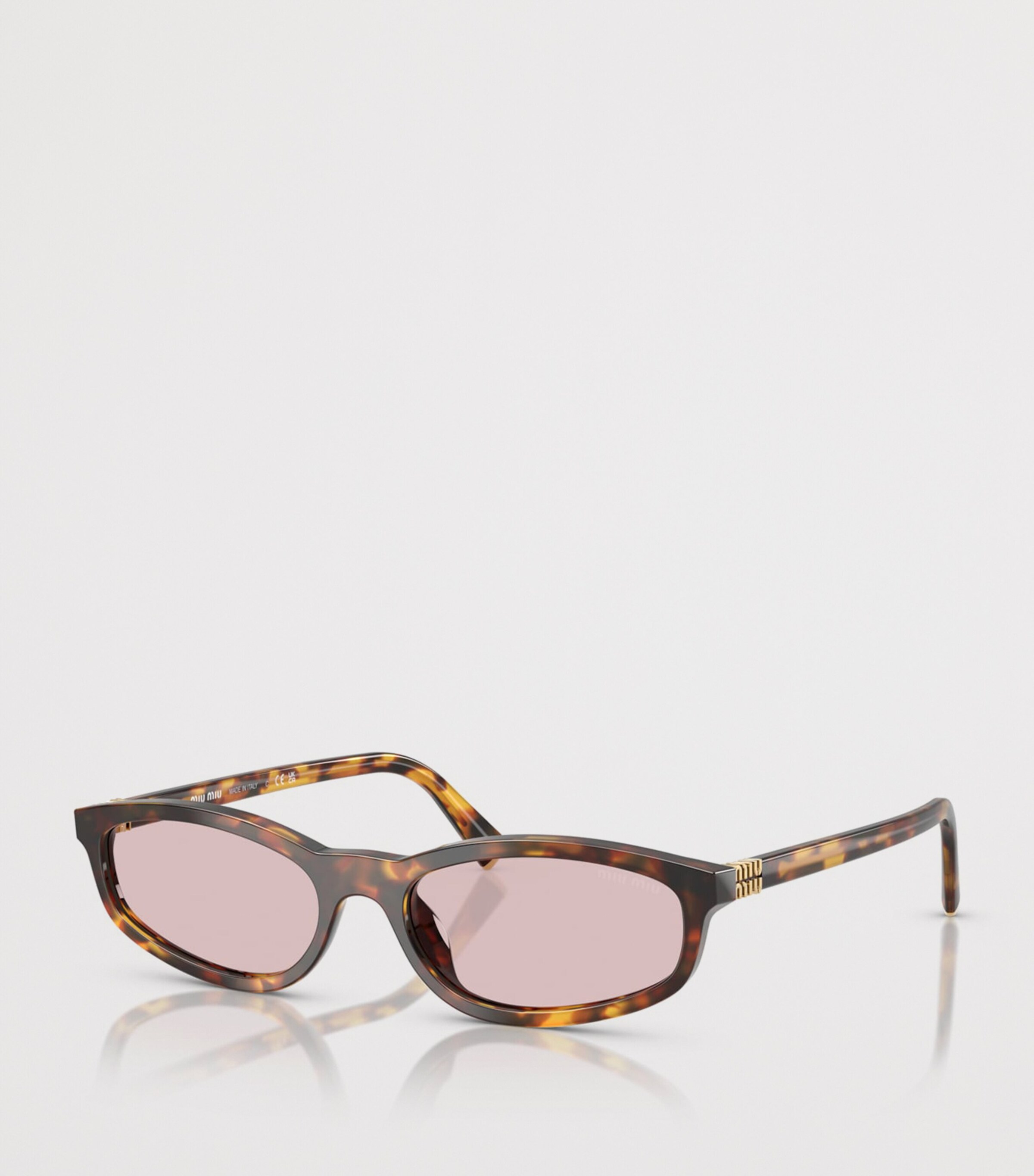 Tortoiseshell Irregular Sunglasses 14L4I0 Image 2
