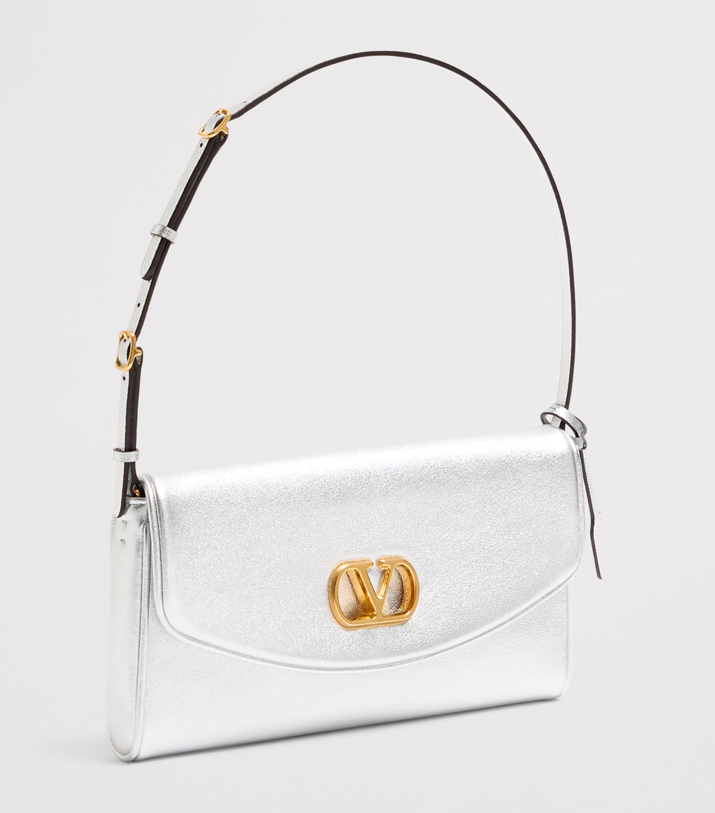 Valentino Garavani Small Leather DeVain Shoulder Bag Image 2
