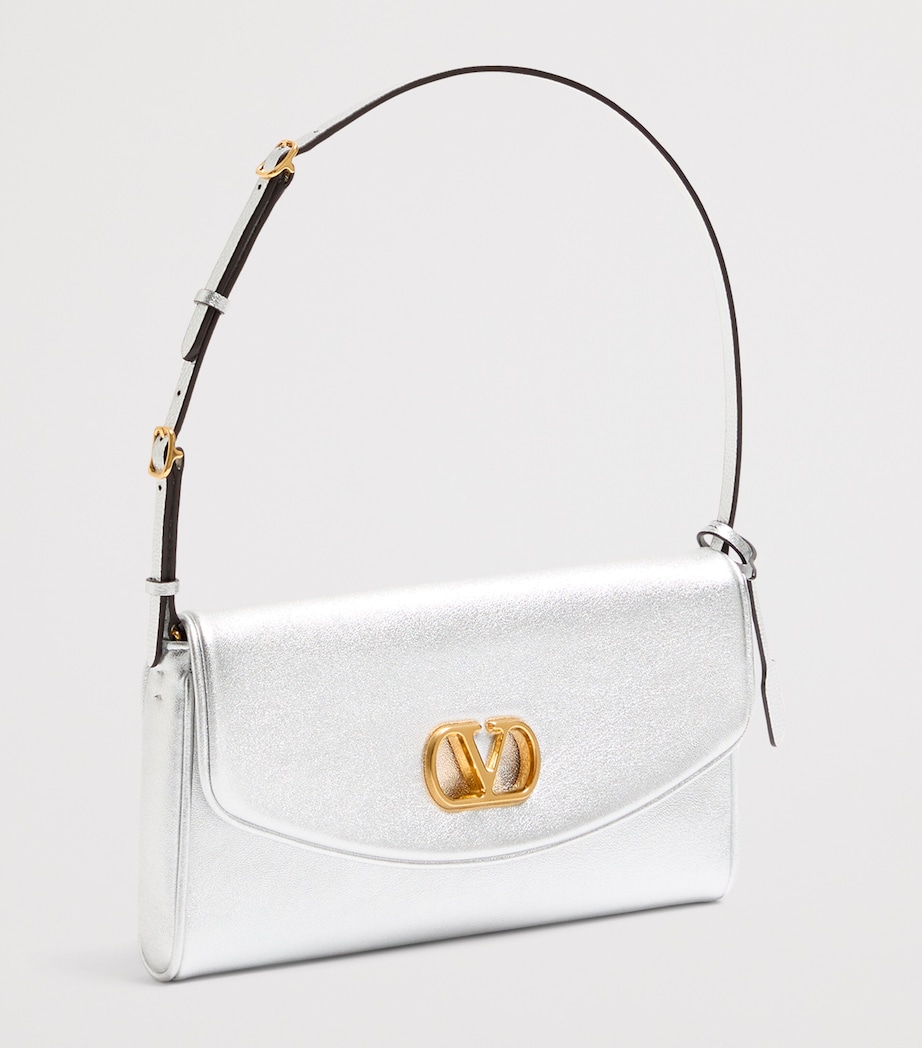 Valentino Garavani Small Leather DeVain Shoulder Bag Image 2
