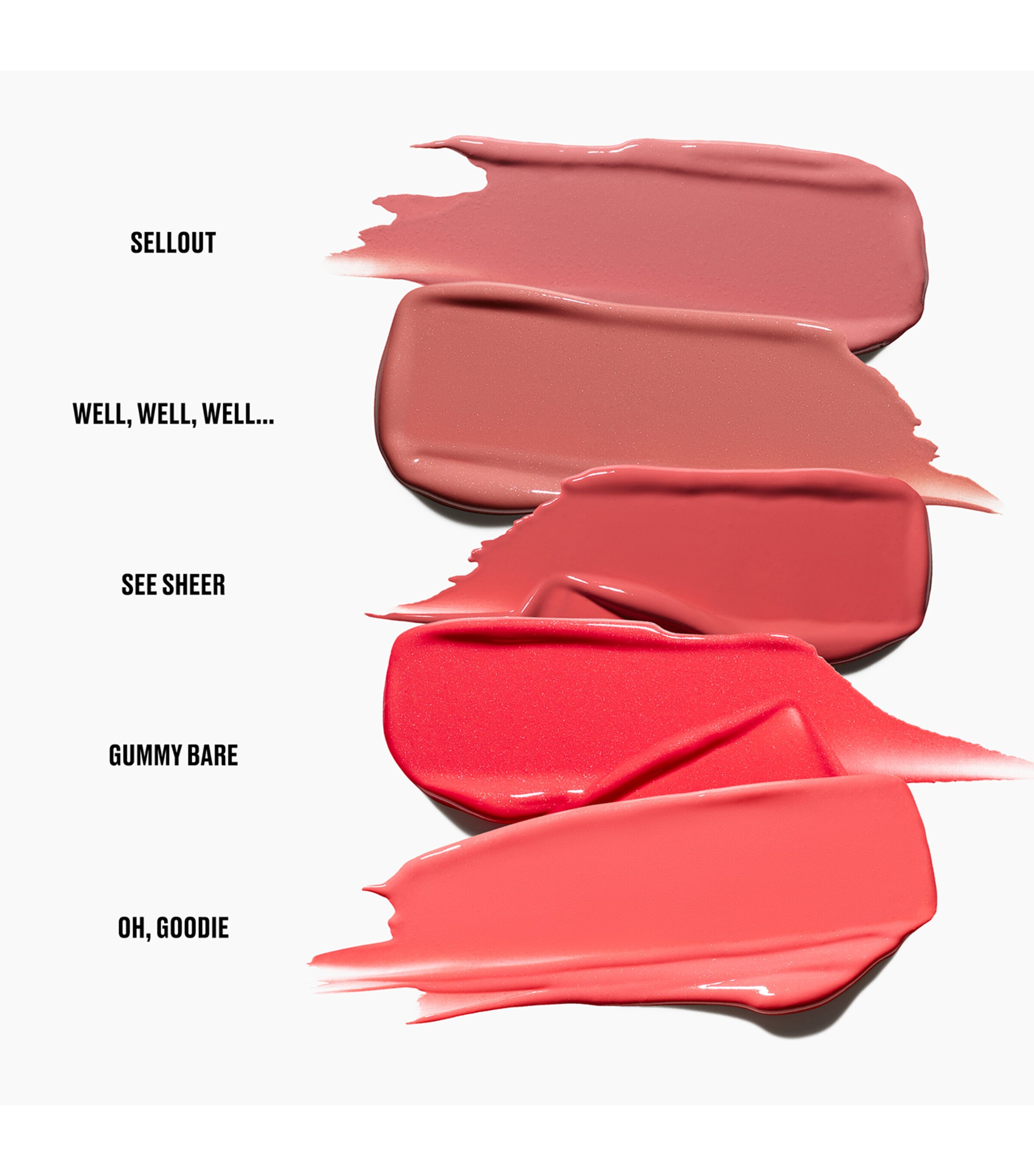 MAC Lustreglass Sheer-Shine Lipstick Gummy Bare Image 4