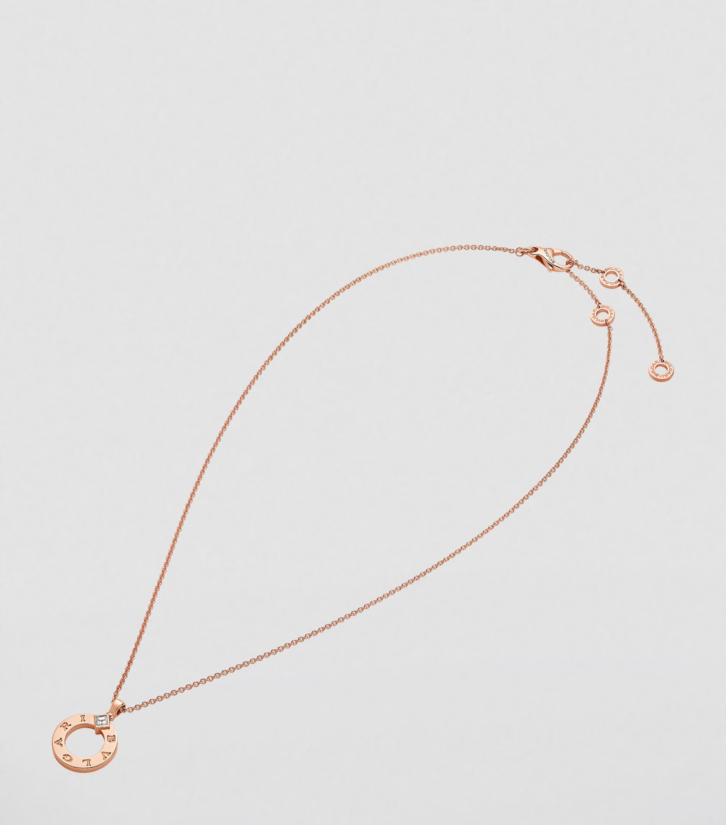 Rose Gold and Diamond BVLGARI BVLGARI Necklace ROSE GOLD Image 2