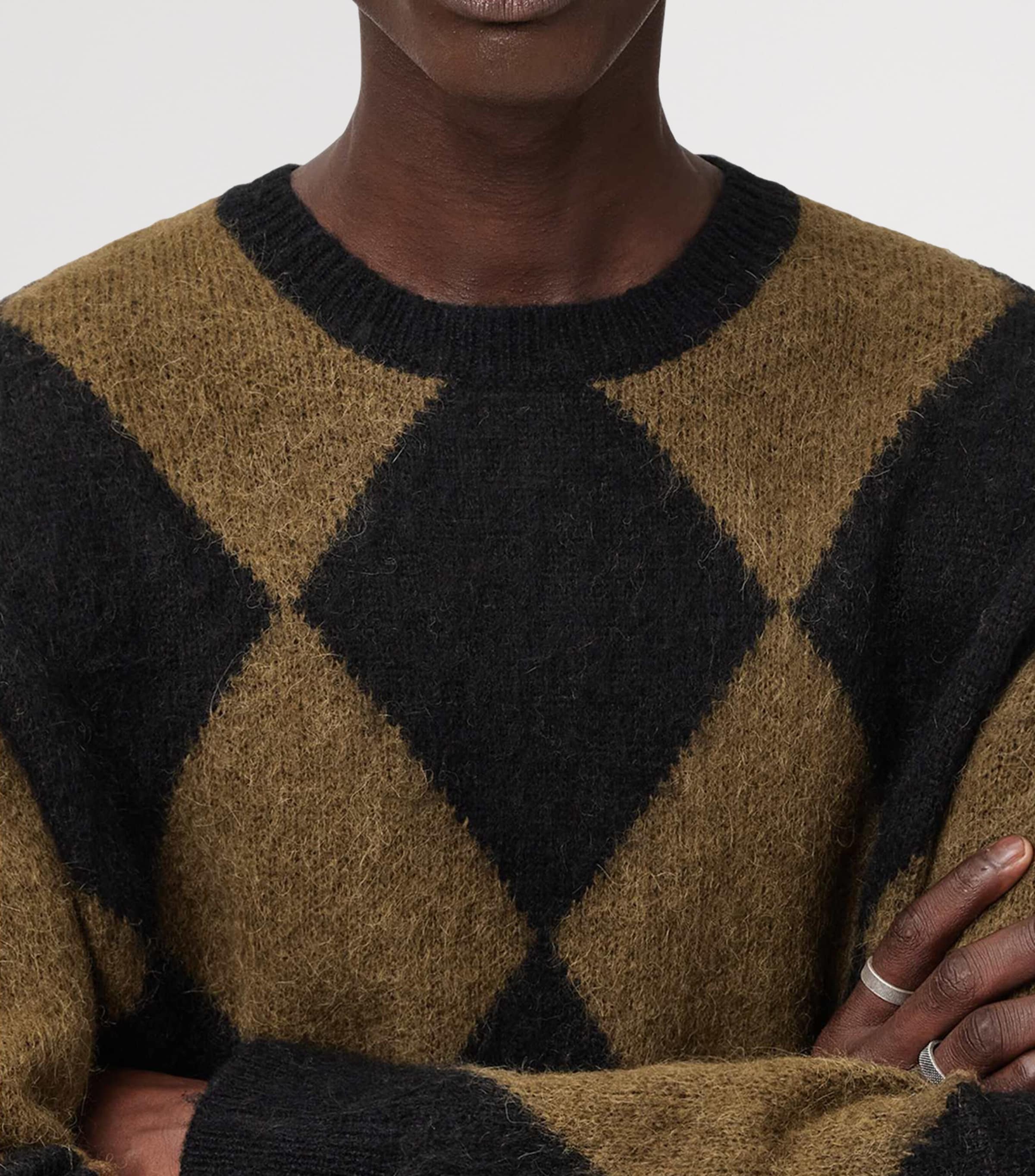 Jacquard Bower Sweater BLACK/BROWN Image 8
