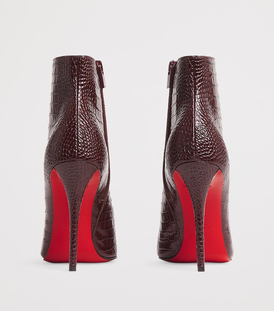 Miss Z Booty Alligator-Embossed Leather Ankle Boots 100 R813 Image 4