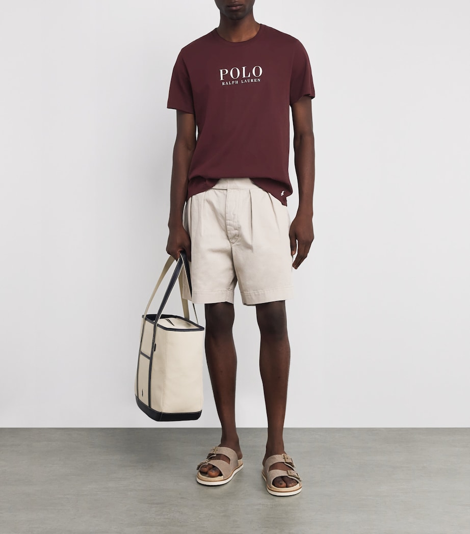 Cotton Logo Sleep T-Shirt HRVARD WINE Image 2