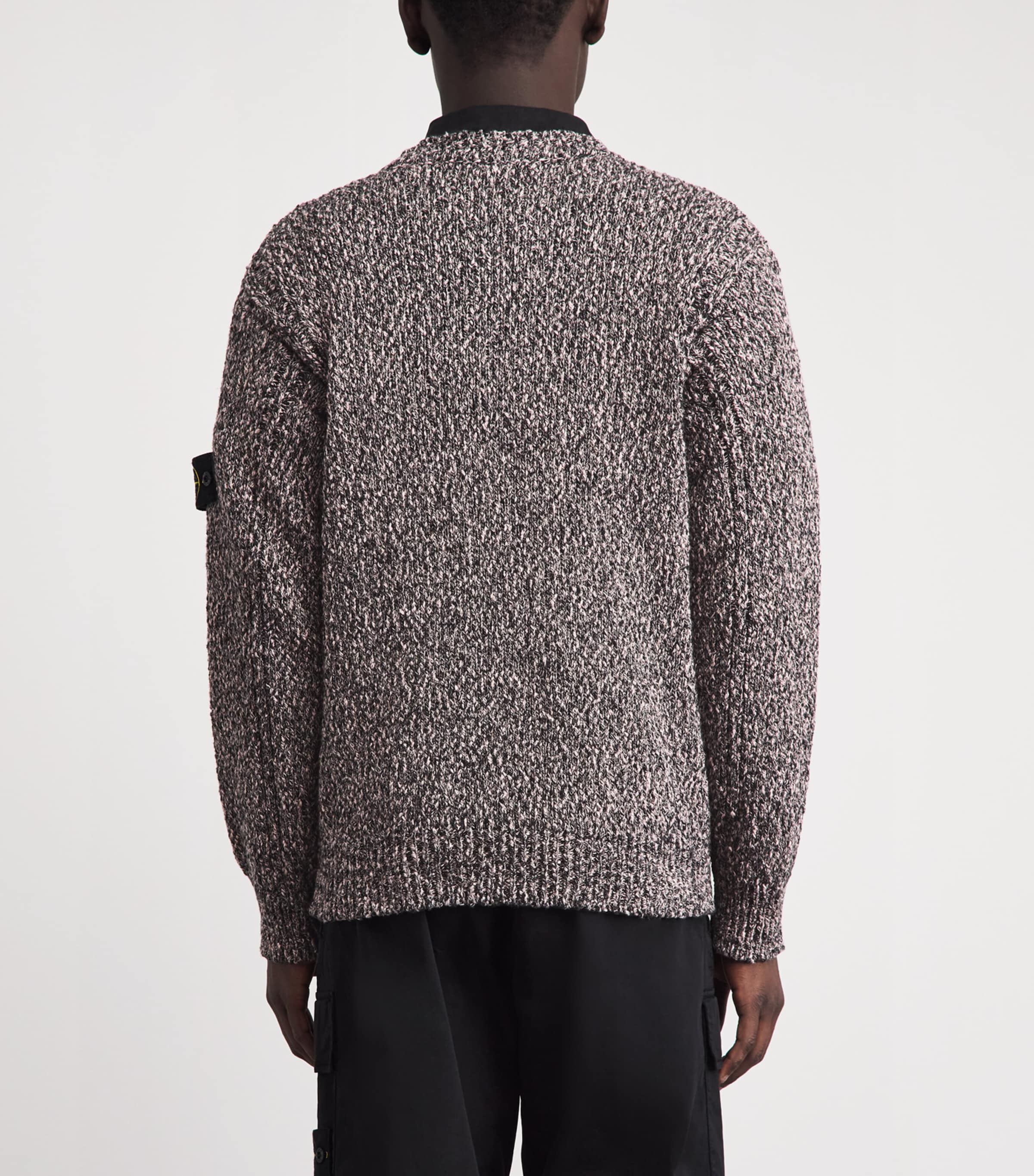 Stone Island Mens Cotton Speckled Sweater Image 5