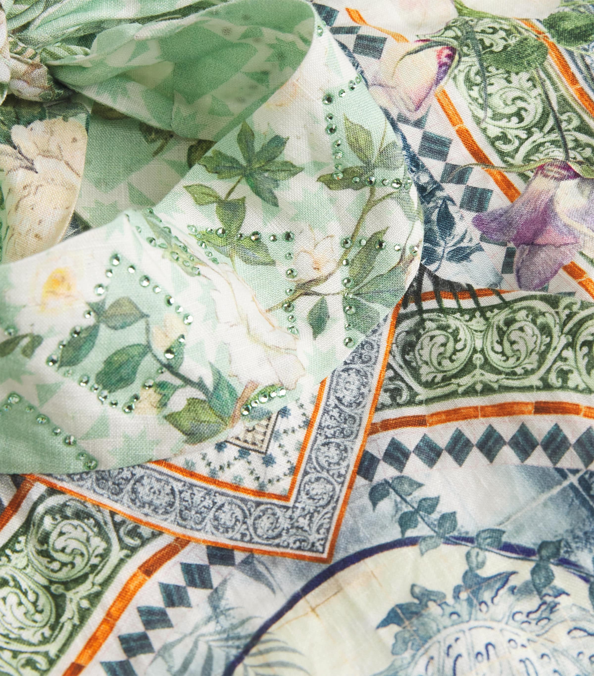 Linen Jardim Party Halterneck Top JARDPART Image 5