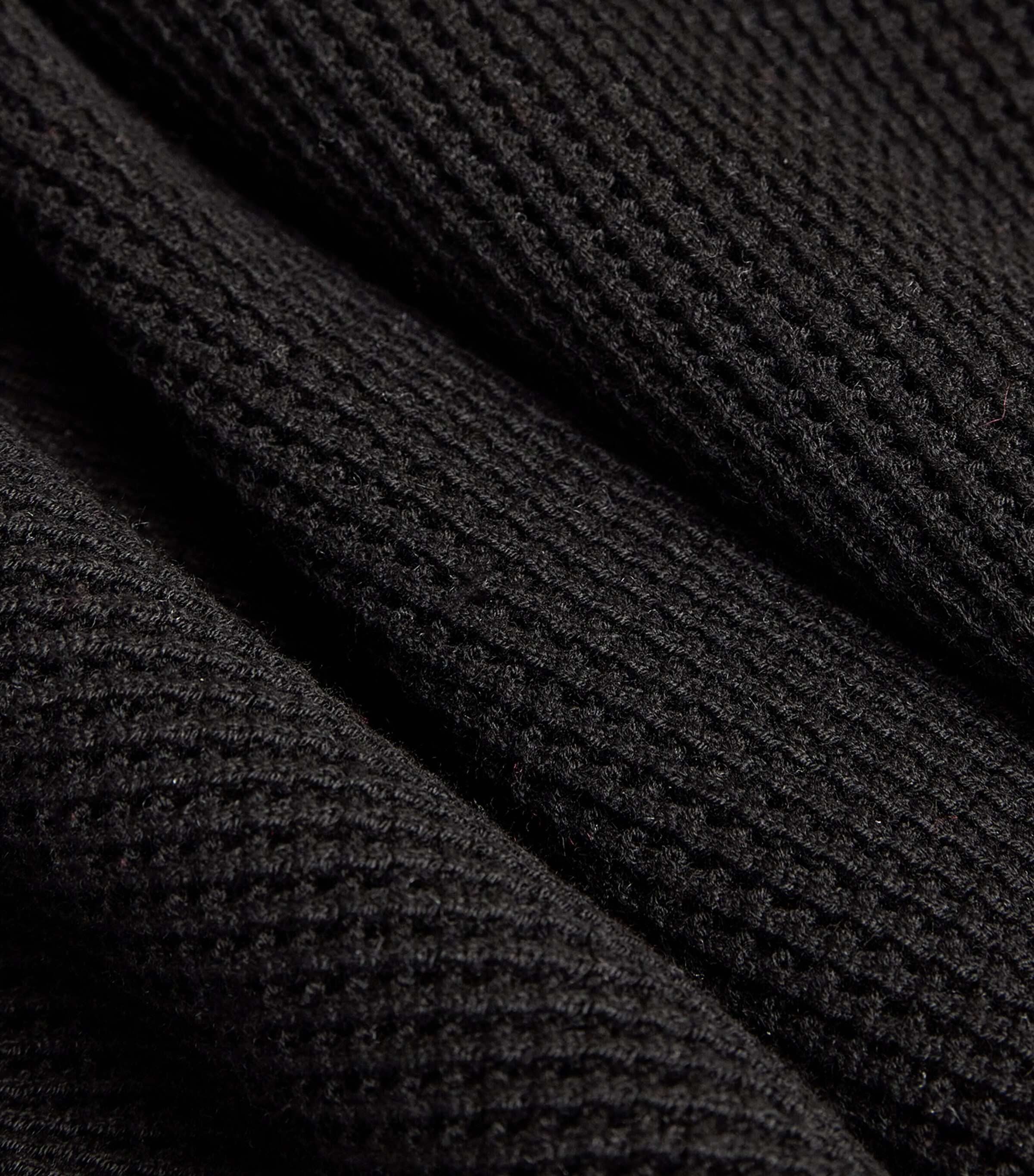 FRAME Mens Wool-Blend Polo Shirt Black Image 5