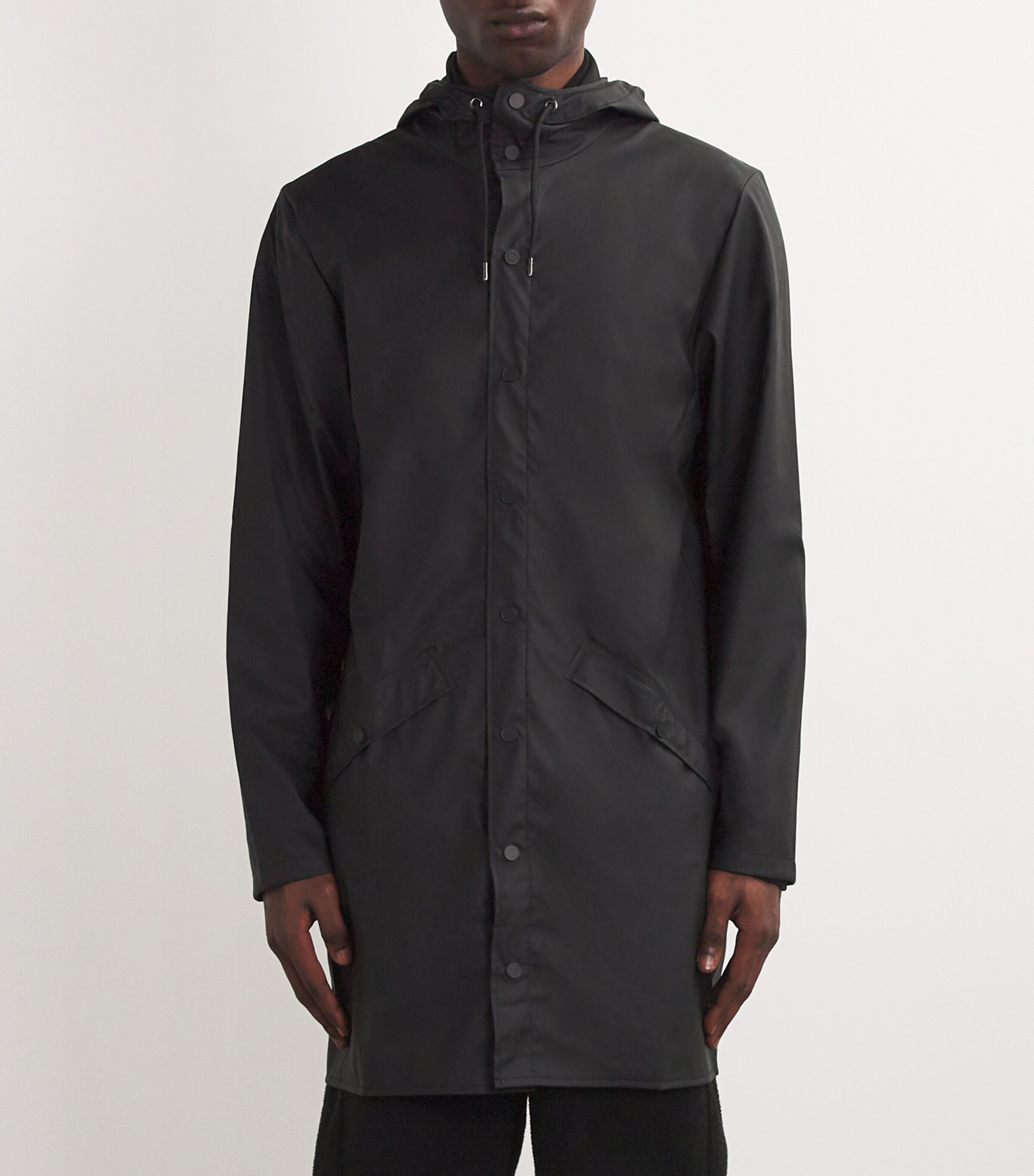 Rains Black Core Longline Rain Jacket | Harrods AU