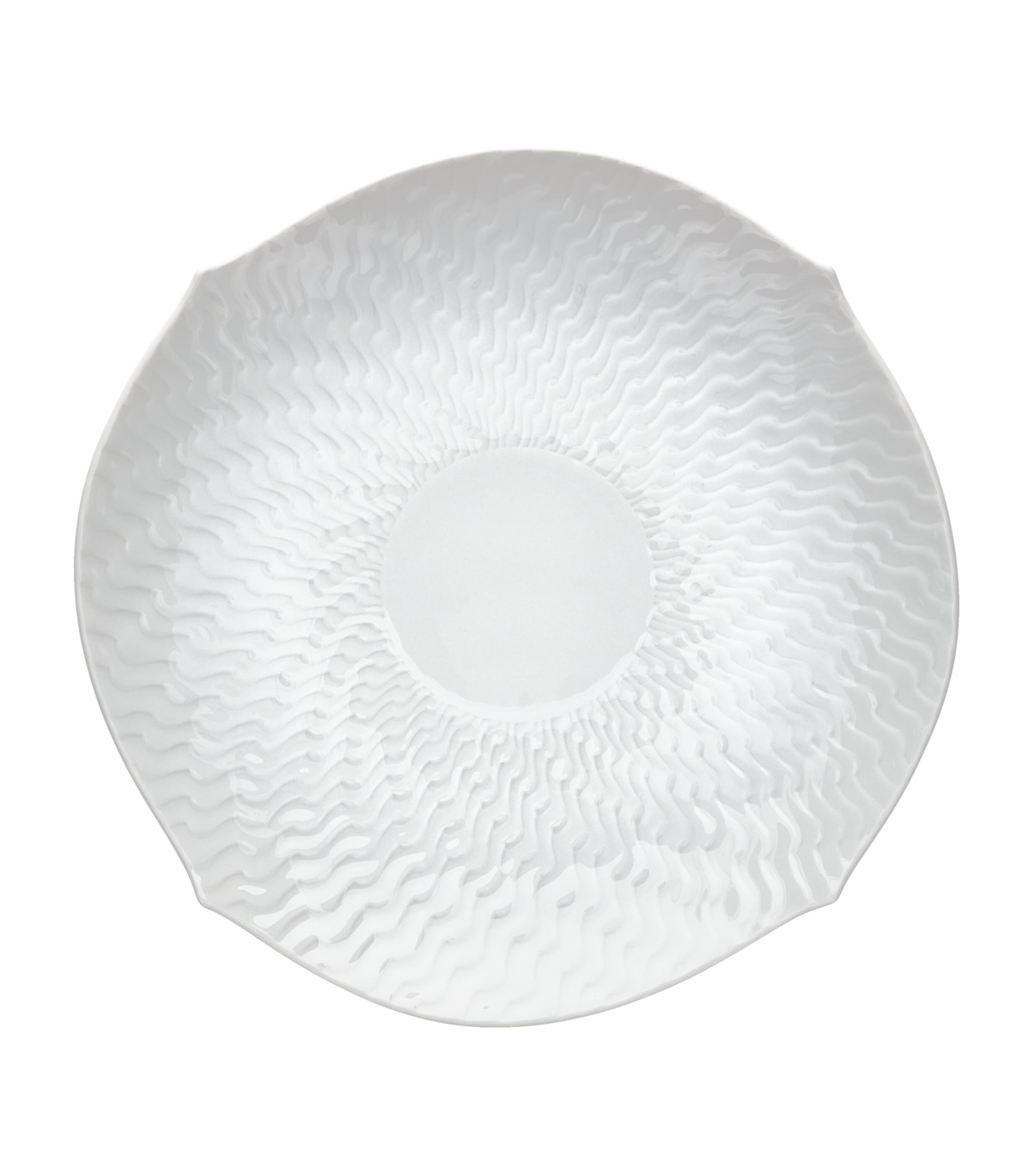 Meissen Waves Relief Teacup and Saucer White Image 5
