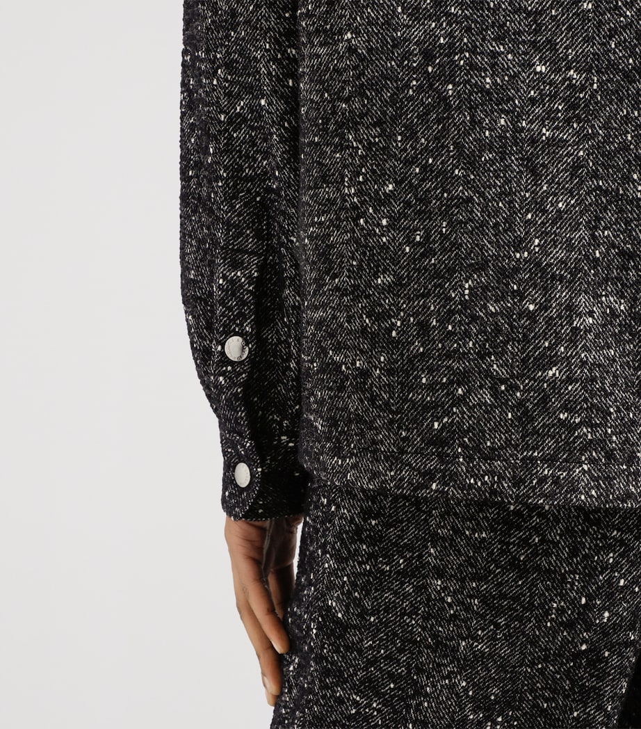 Virgin Wool-Blend Shirt S8030-FANTASY Image 4