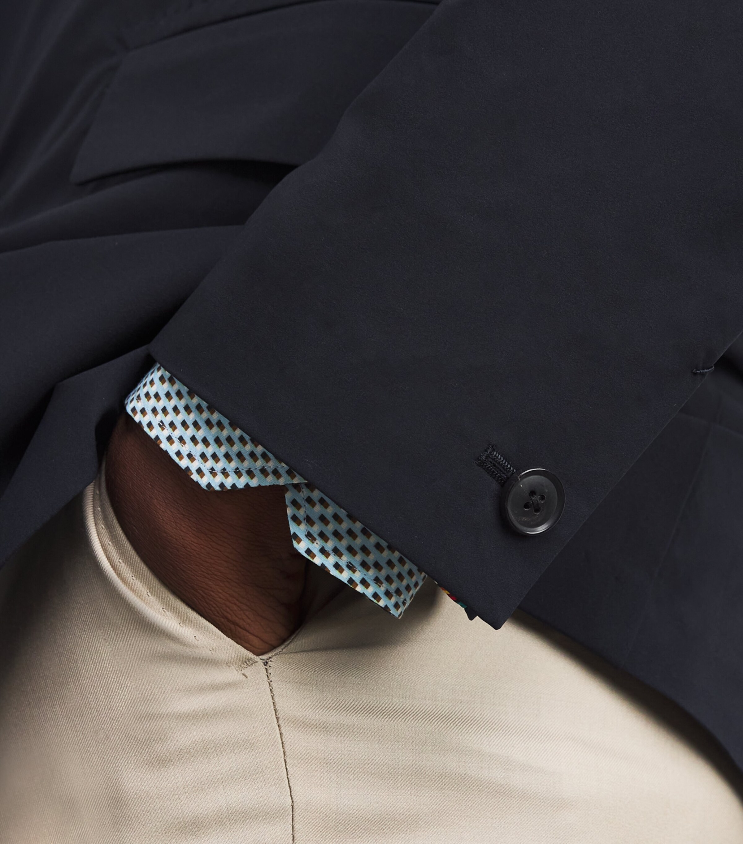 Water-Repellent Blazer 49_VERY DARK NAVY Image 6