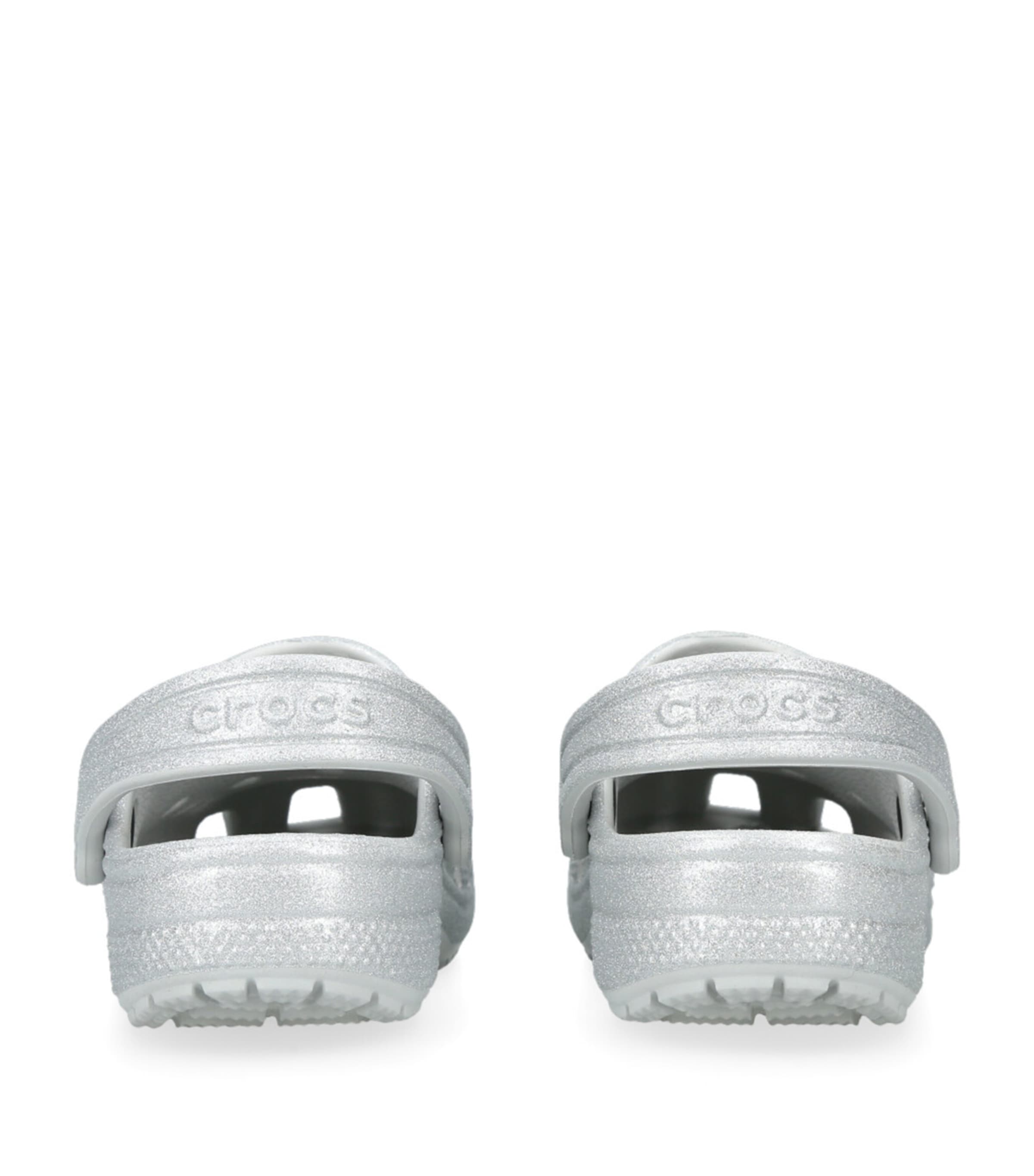 CROCS KIDS Classic Glitter Clogs Silver Image 2