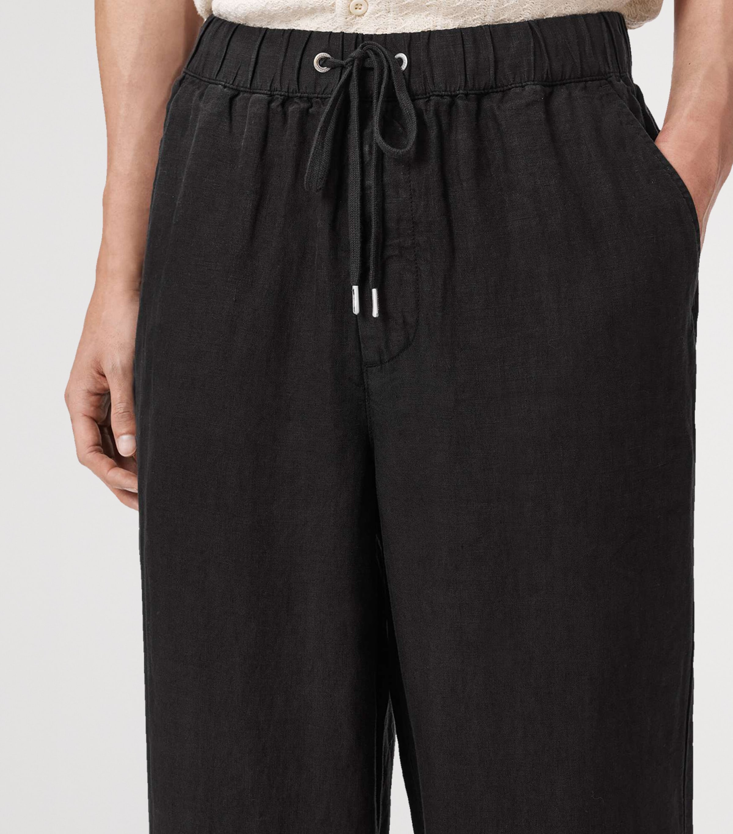 Linen Sharp Trousers SHADED BLACK Image 5