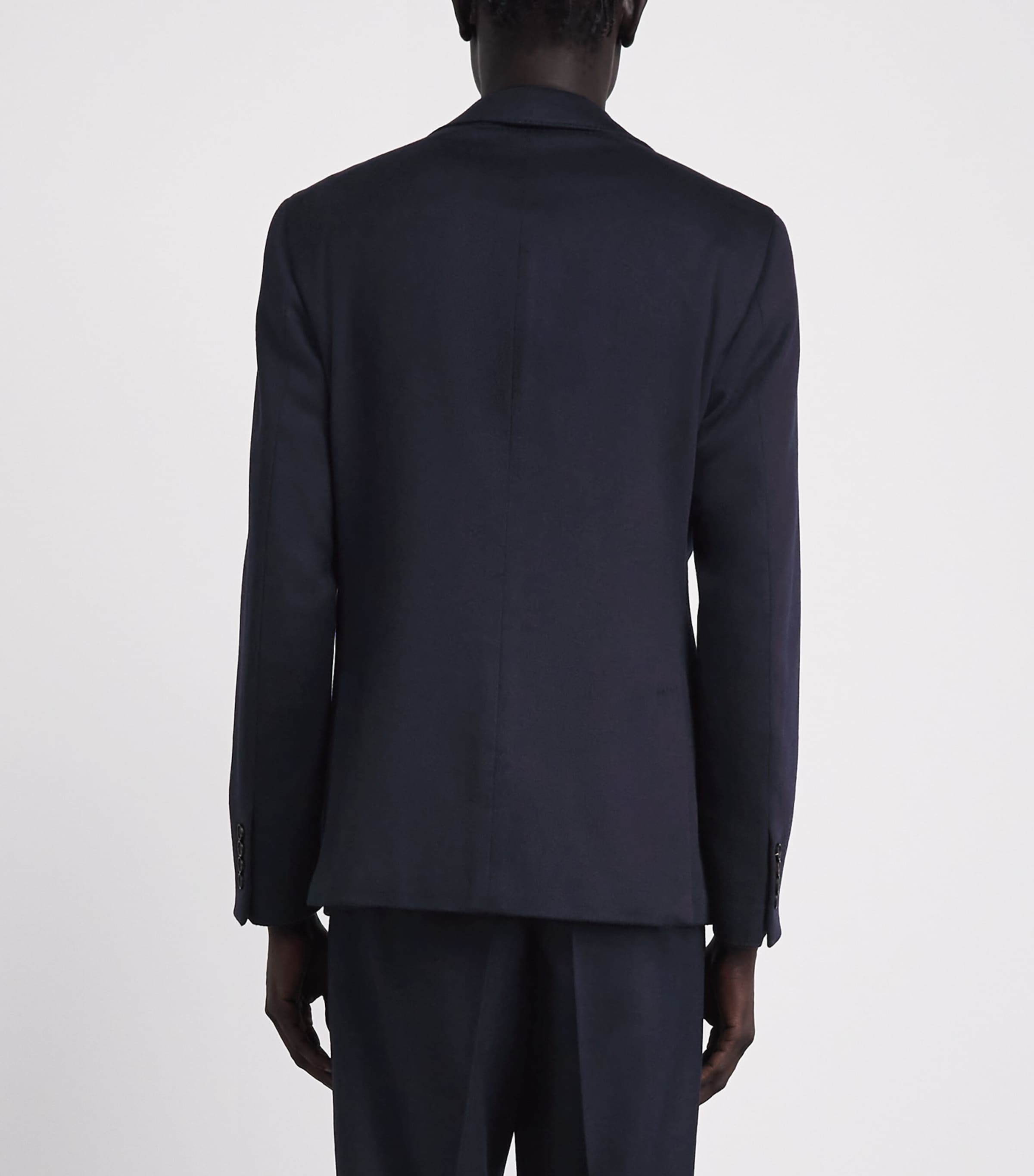 Pal Zileri Mens Cashmere Brera Blazer Blue Image 5