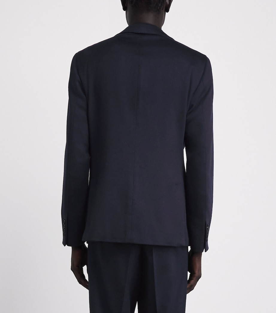 Pal Zileri Mens Cashmere Brera Blazer Blue Image 5