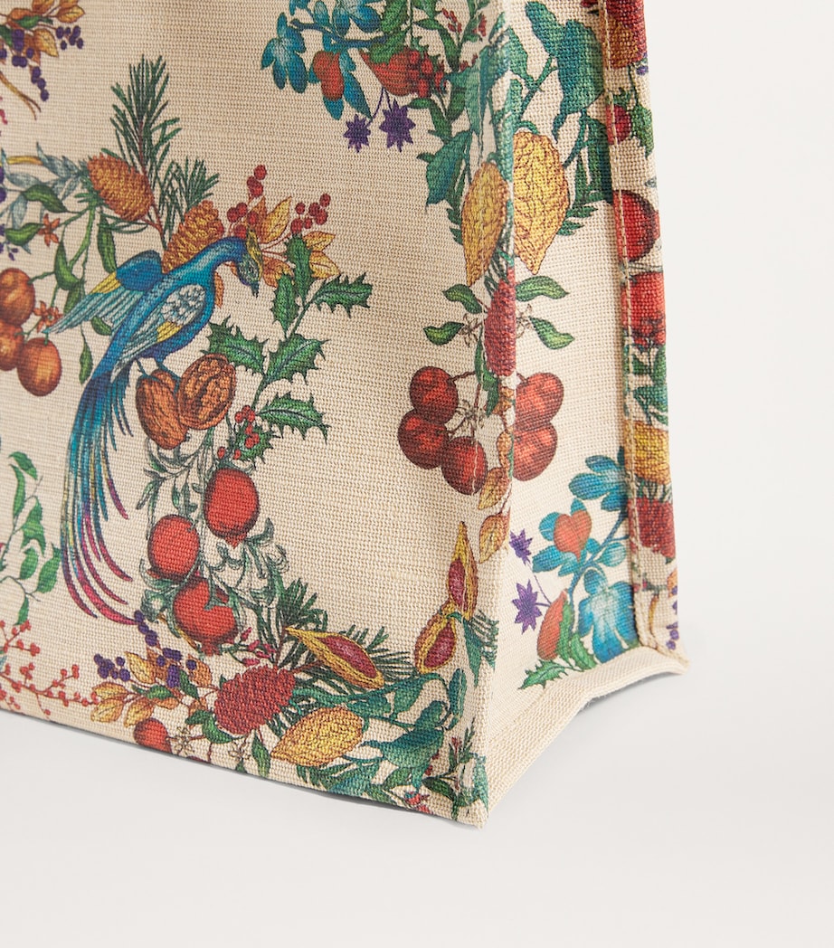 Small The Great Feast Jacquard Shopper Bag NATURAL Image 3