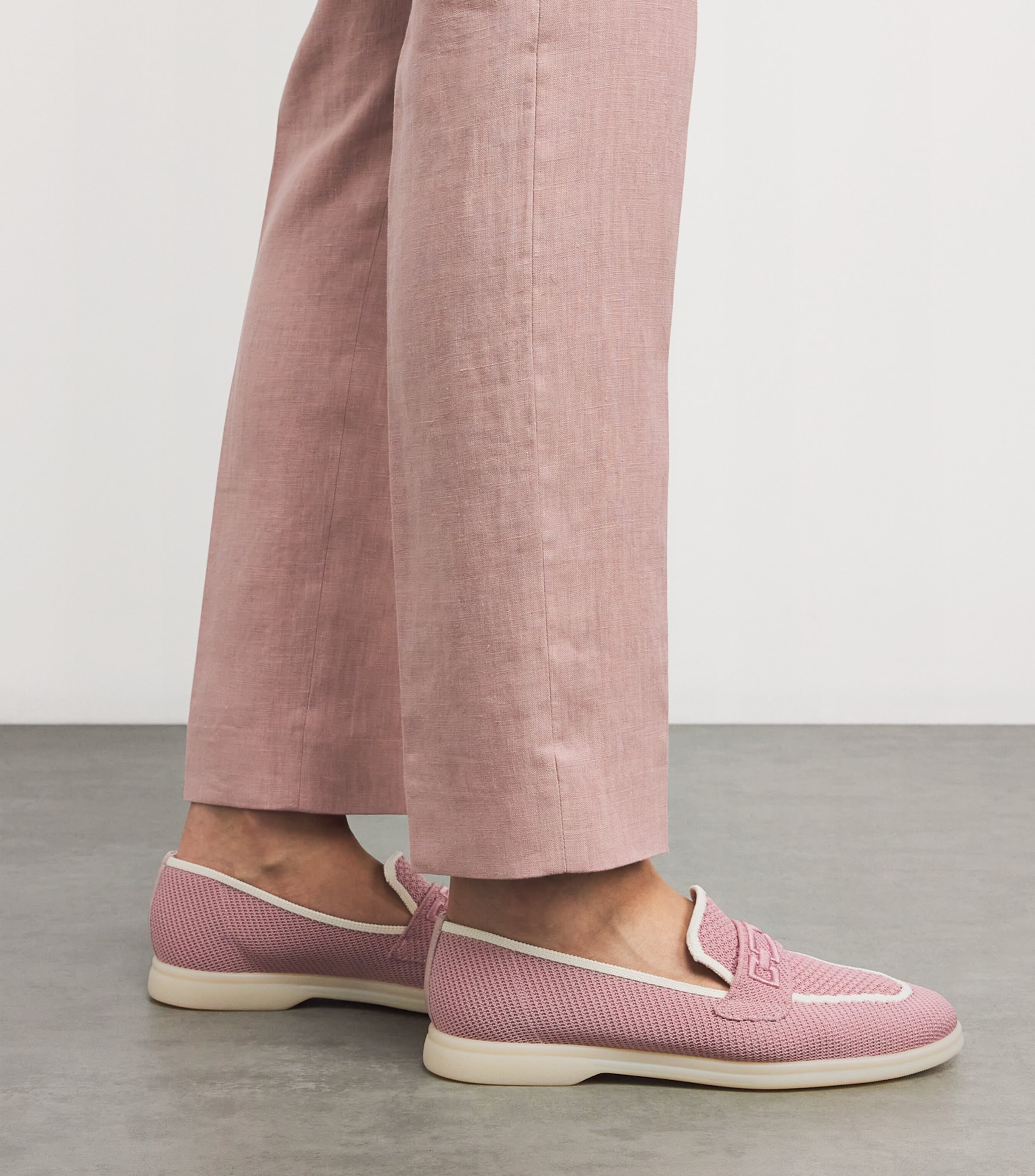 Eleventy Knit Moccasins Antico, Panna Image 2