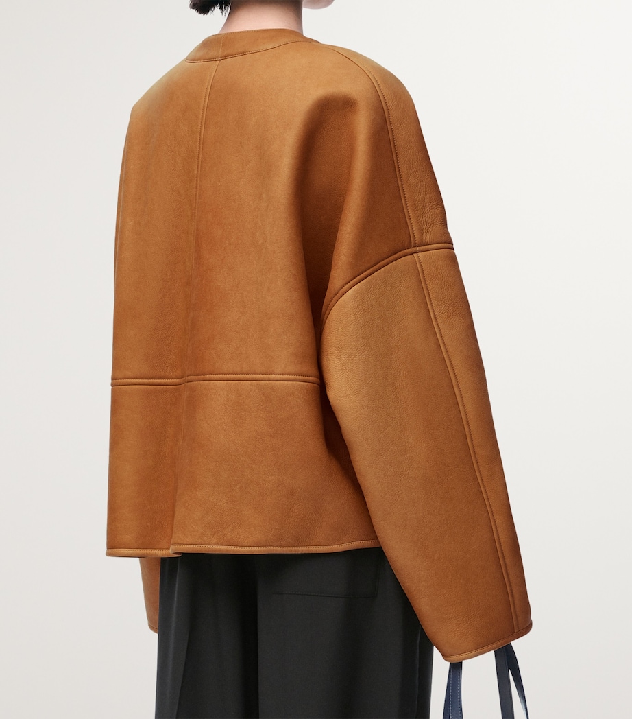 Shearling Cardigan TOFFEE Image 4