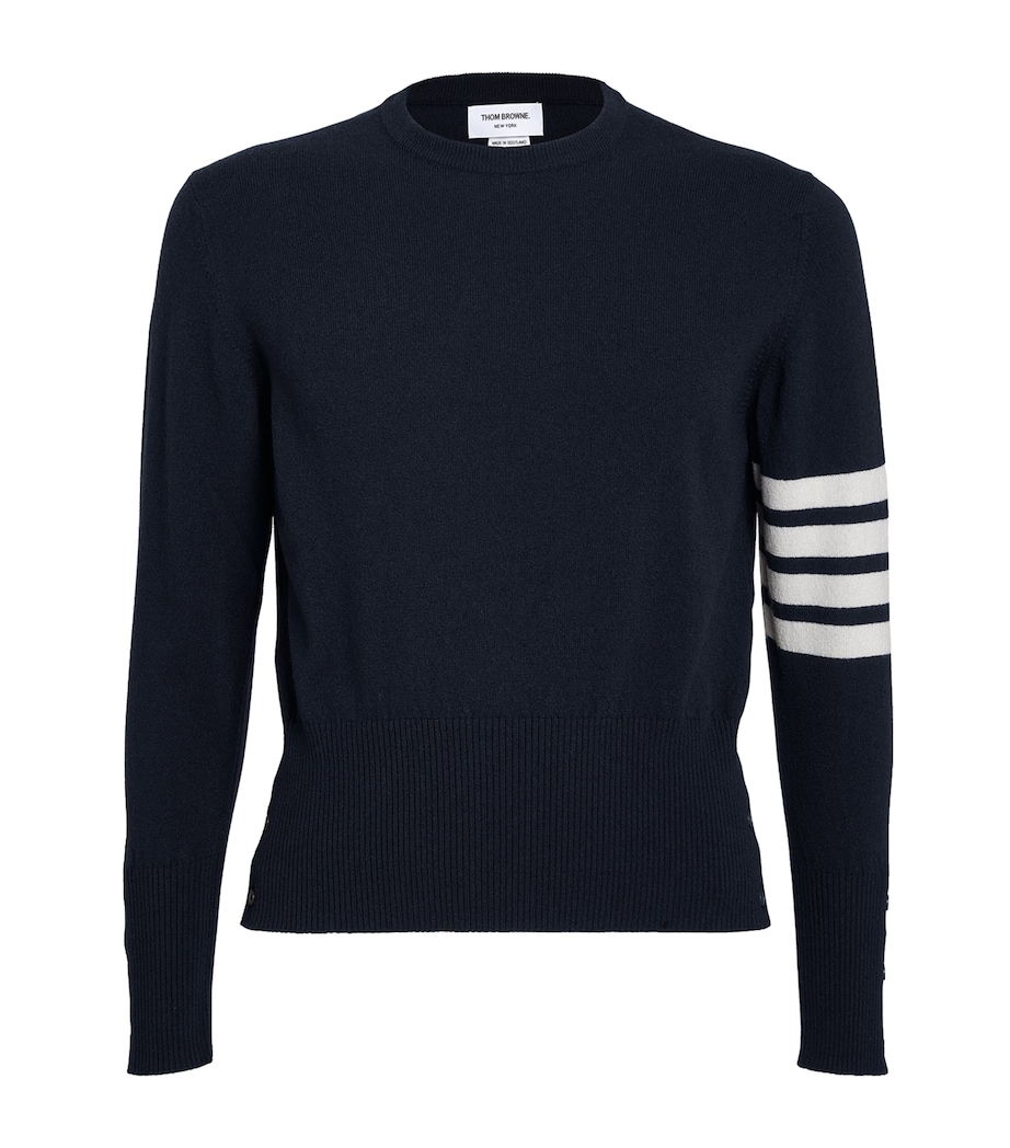 Cashmere 4-Bar Sweater NAVY Image 1