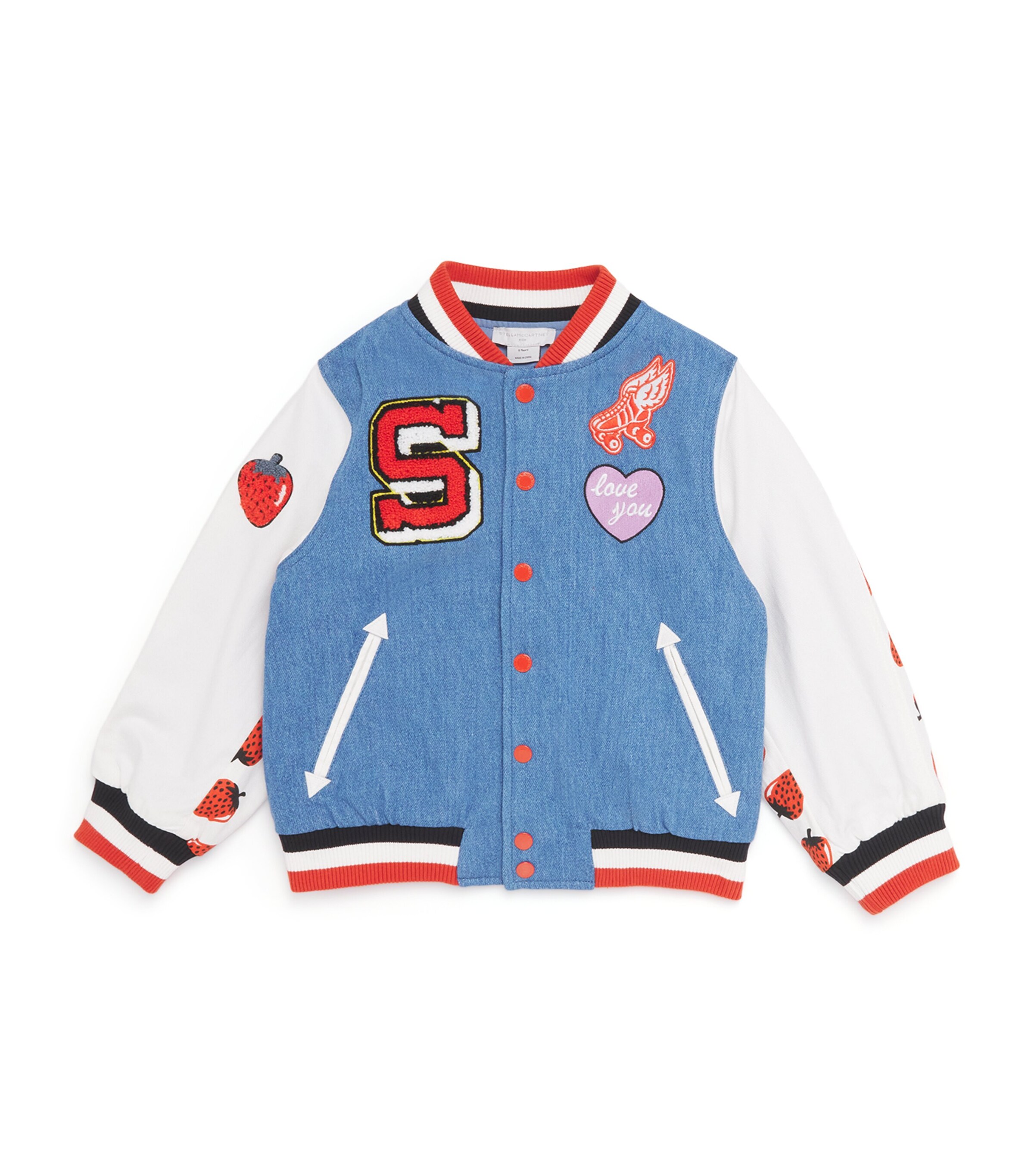 STELLA MCCARTNEY DENIM VARSITY JACKET