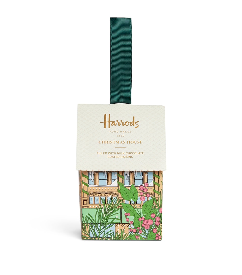 Harrods Christmas House Filled with Milk Chocolate-Coated Raisins (90g)