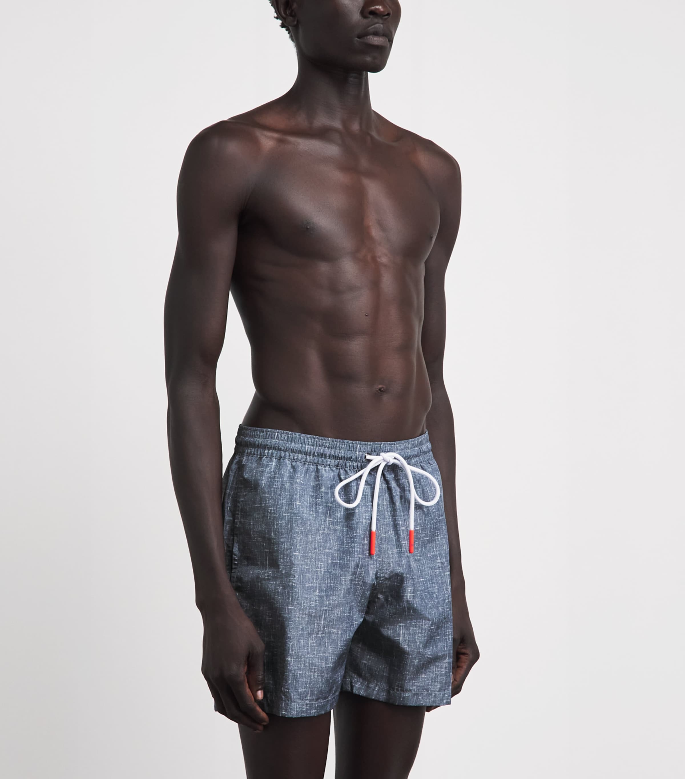 Isaia Mens Printed Swim Shorts Image 4