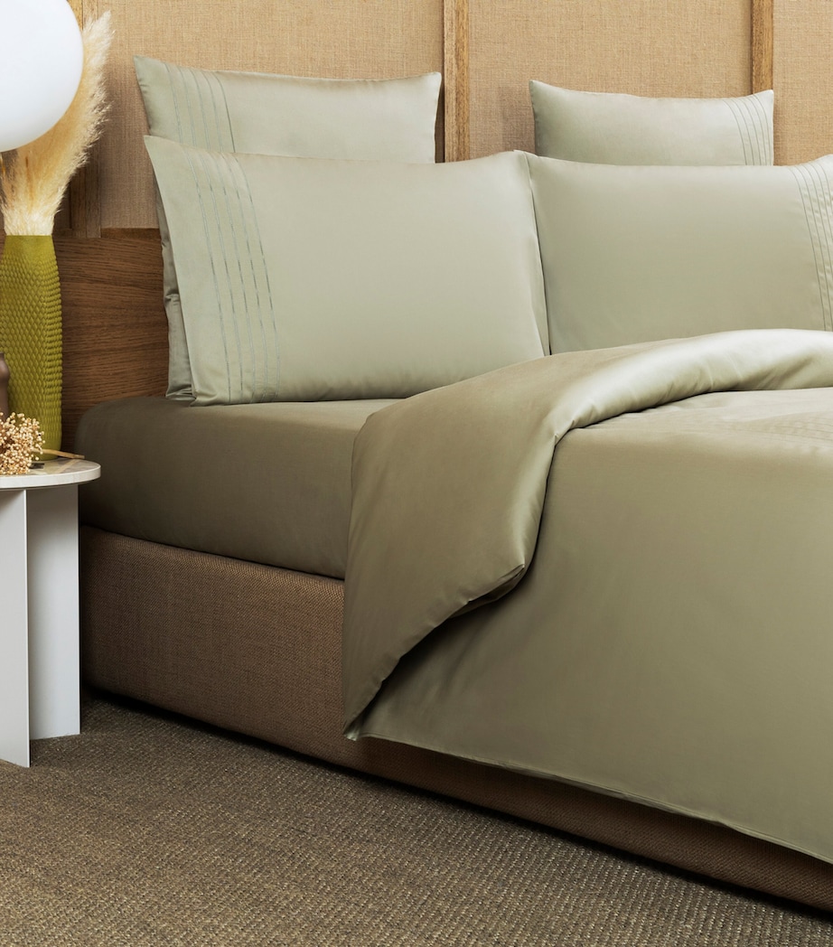 Lush Ajour Super King Oxford Duvet Cover 6419 - TRANQUIL GREE Image 2