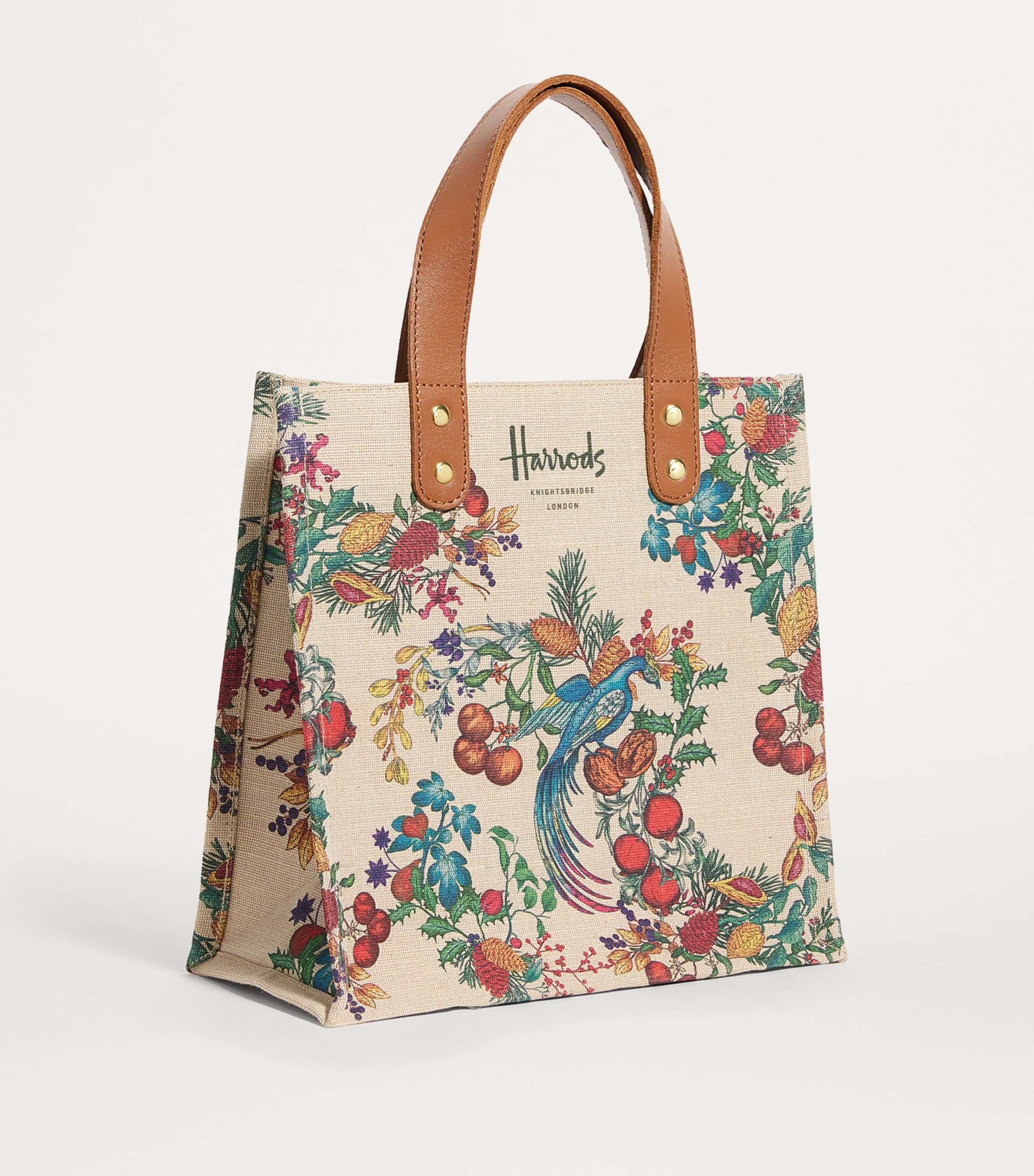 Small The Great Feast Jacquard Shopper Bag NATURAL Image 2