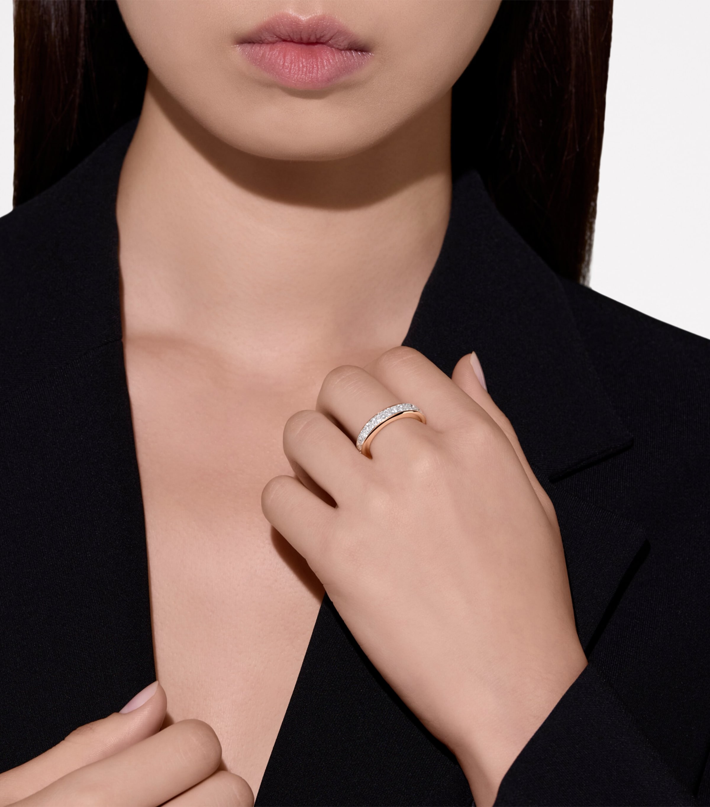 Rose Gold and Diamond Pomellato Together Ring DB000 Image 5