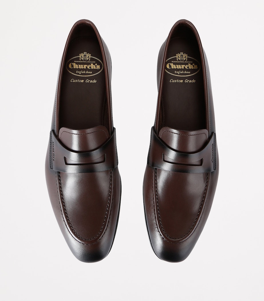 Leather Maesteg Loafers BROWN Image 4