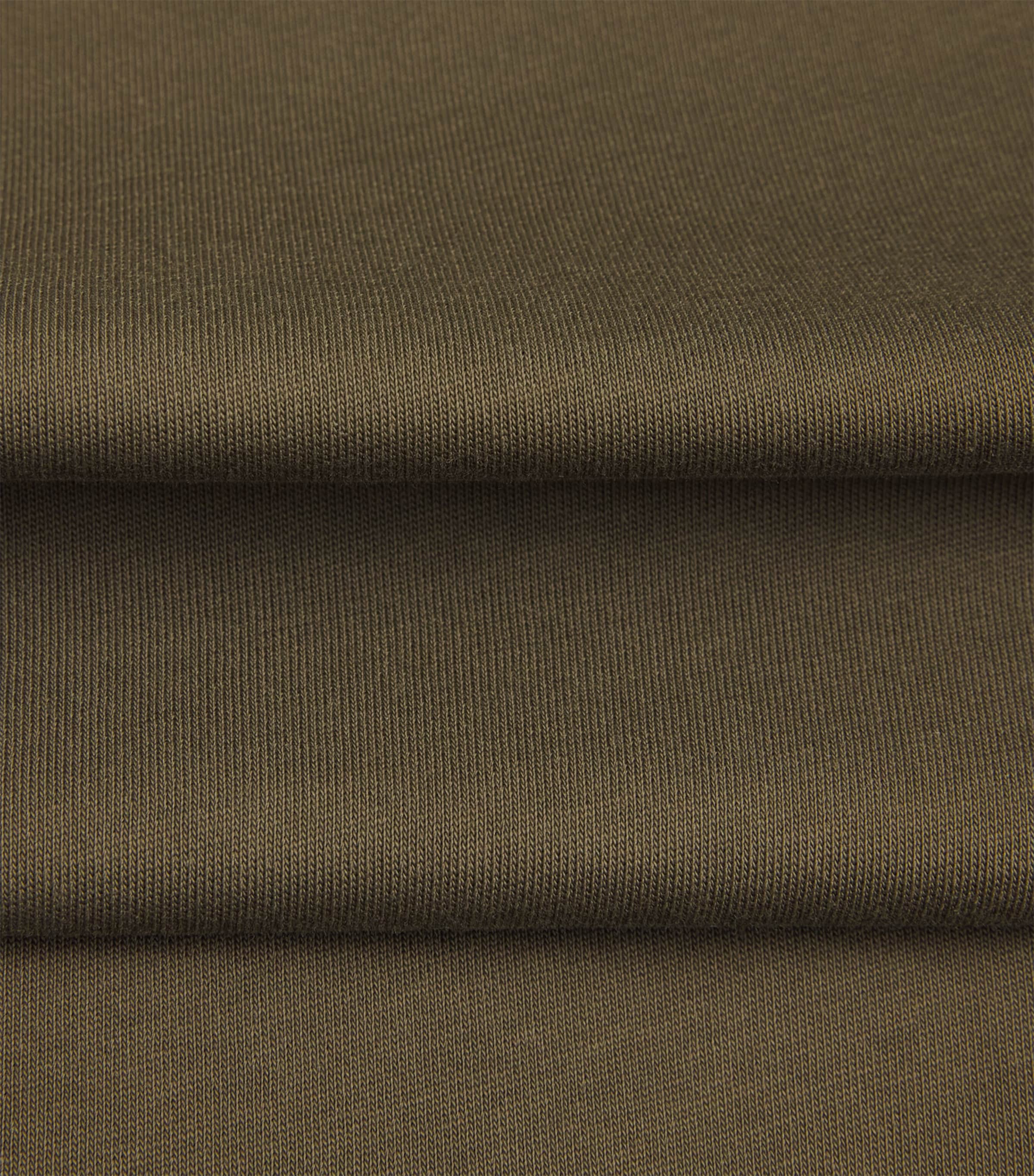 Sunspel Mens Supima Cotton Heavyweight T-Shirt Loden Green Image 6